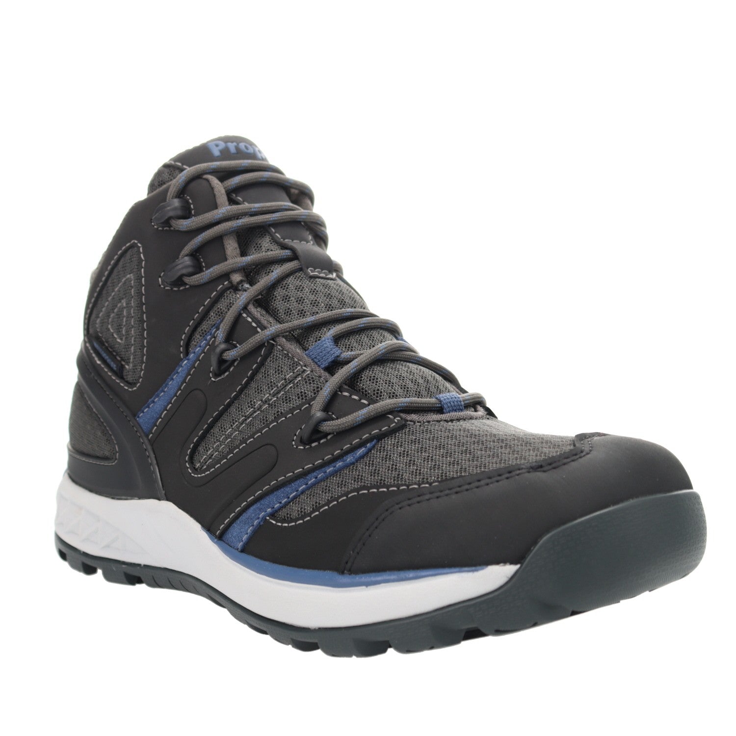 Propet Men's Veymont Waterproof Hikers in Grey/Blue