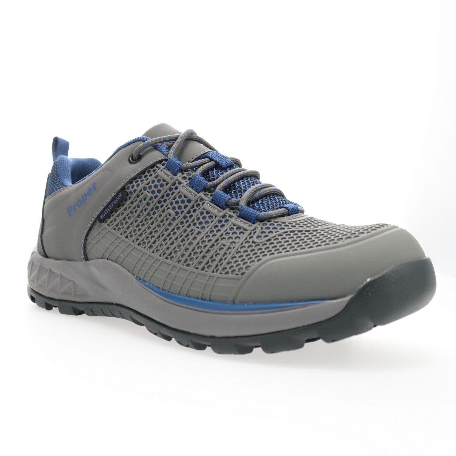 Propet Vestrio Men's Hiking Shoes in Grey/Blue