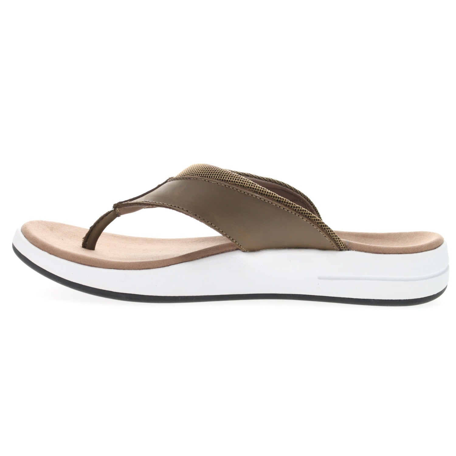 Propet Easton Men's Thong Sandals - Olive - Instep Side