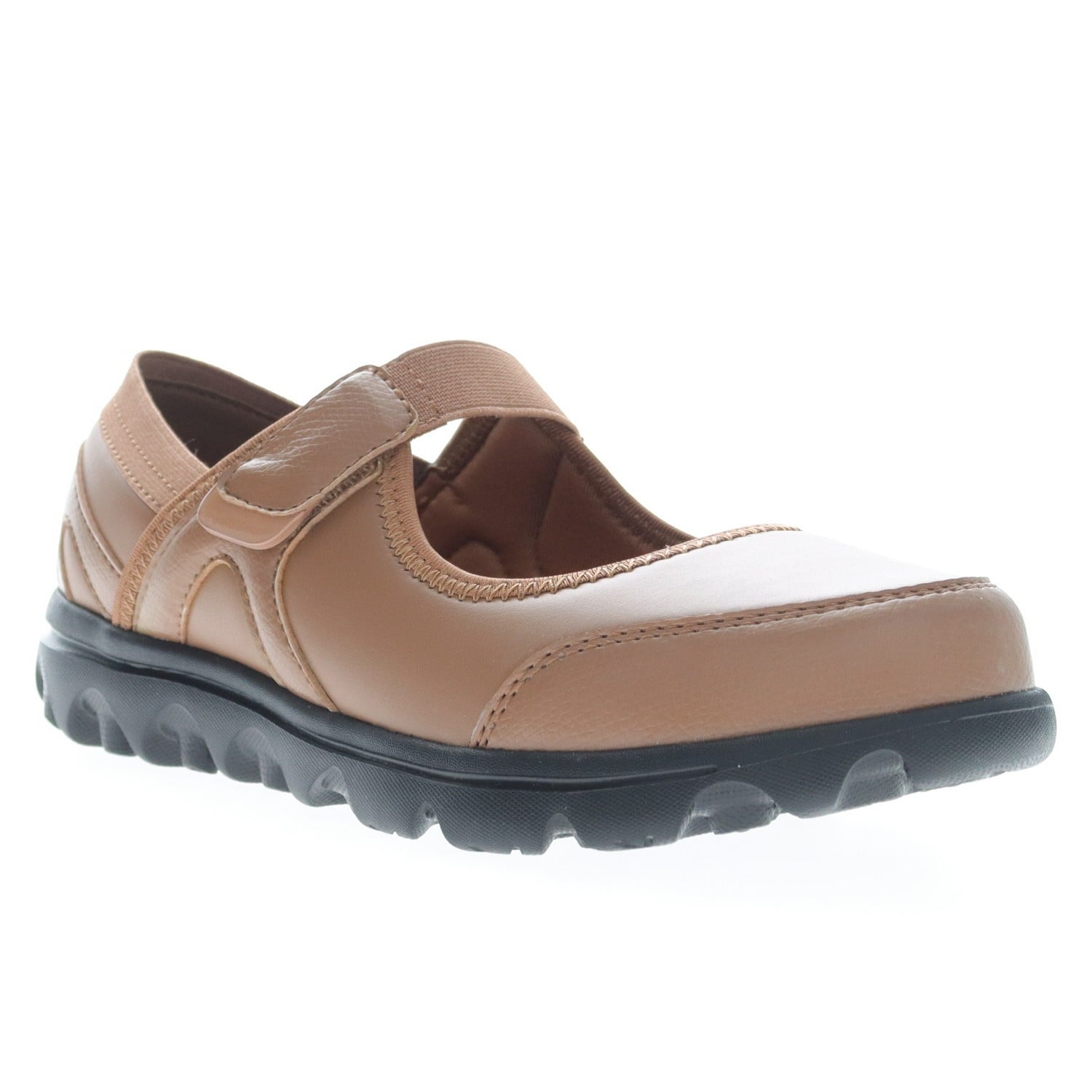 Propet Onalee Women's Diabetic Comfort Shoe with Strap Closure in Brown