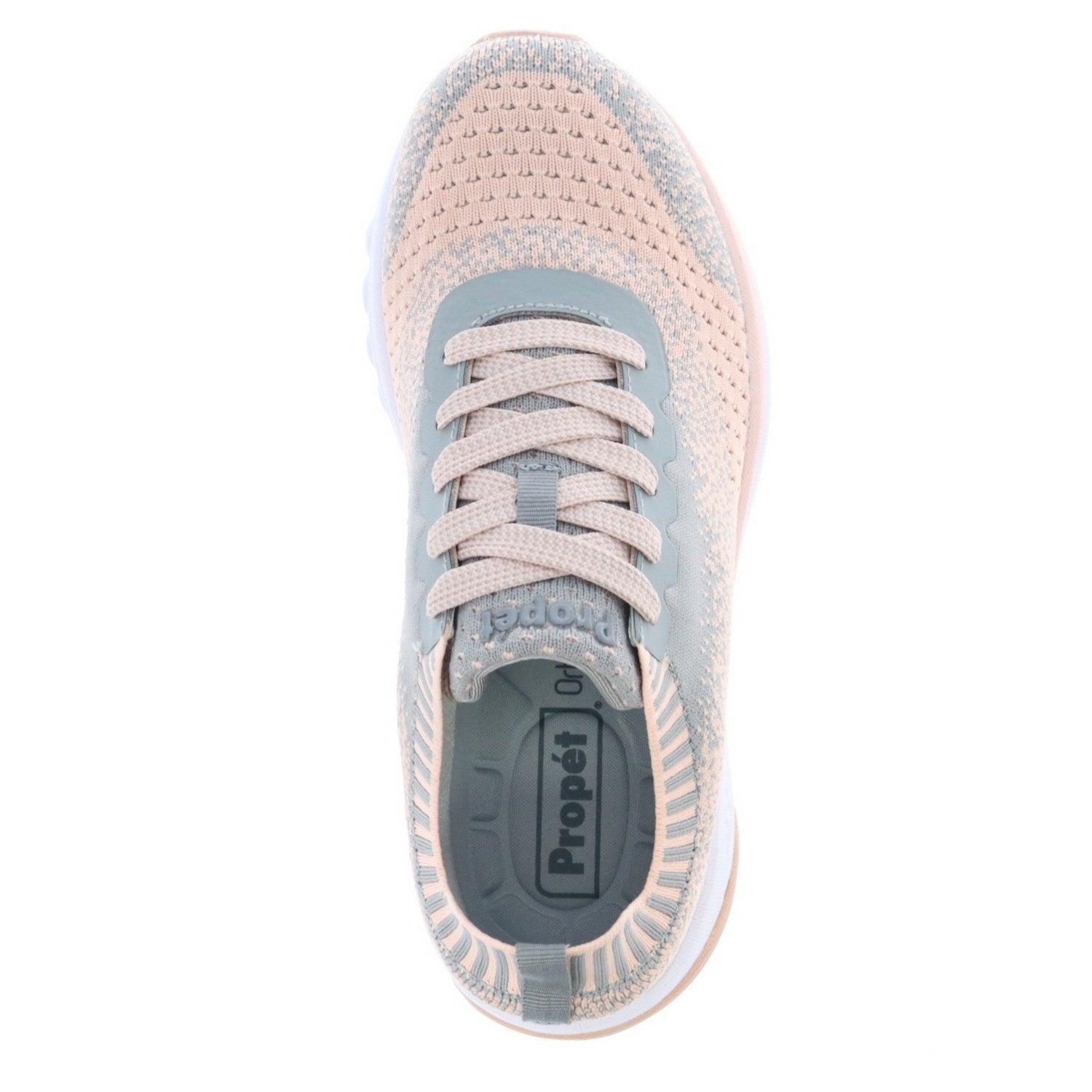 Propet EC-5 Women's Sneaker - Grey/peach - top view