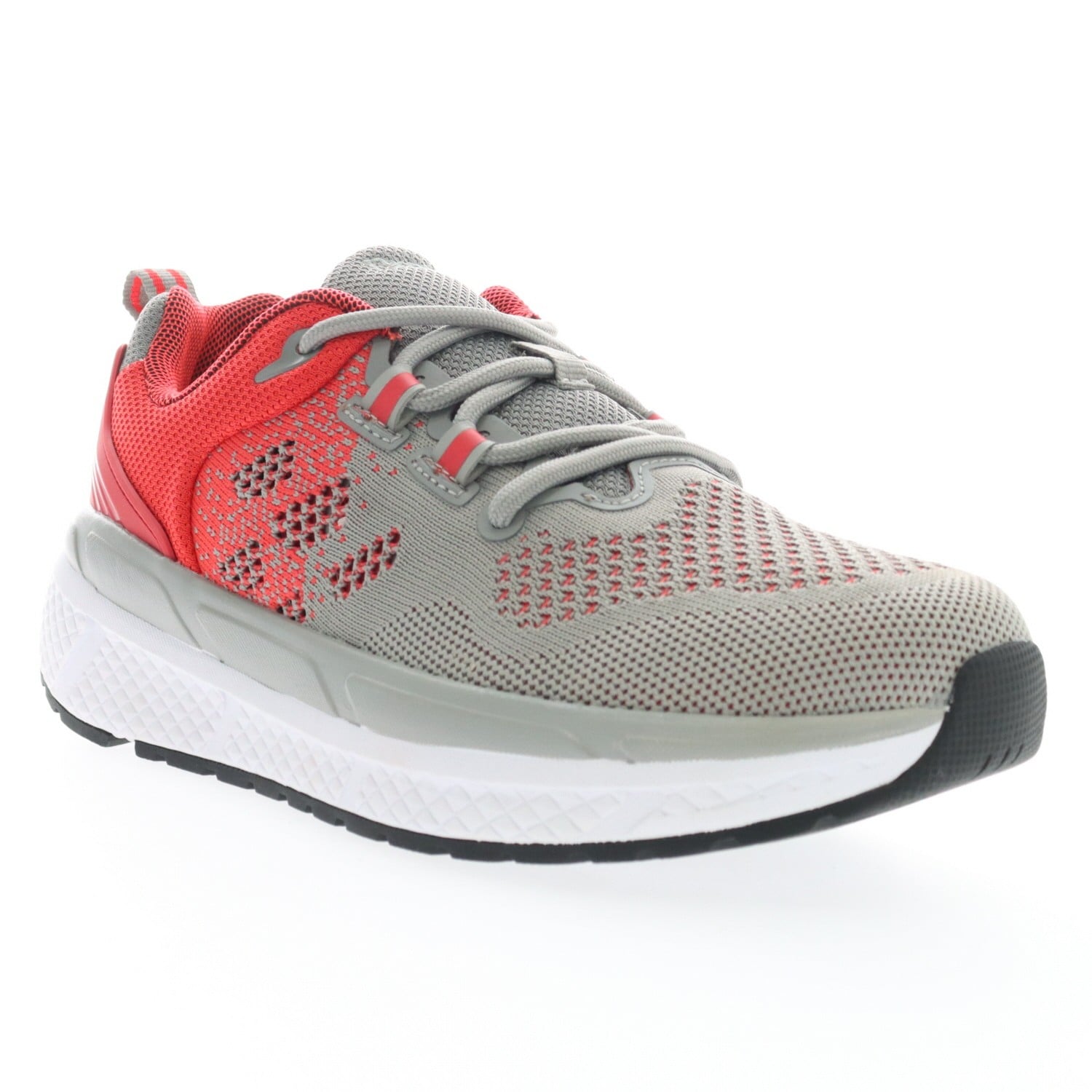 Propet Ultra Women's Athletic Walking Shoe in Lt Grey/salmon