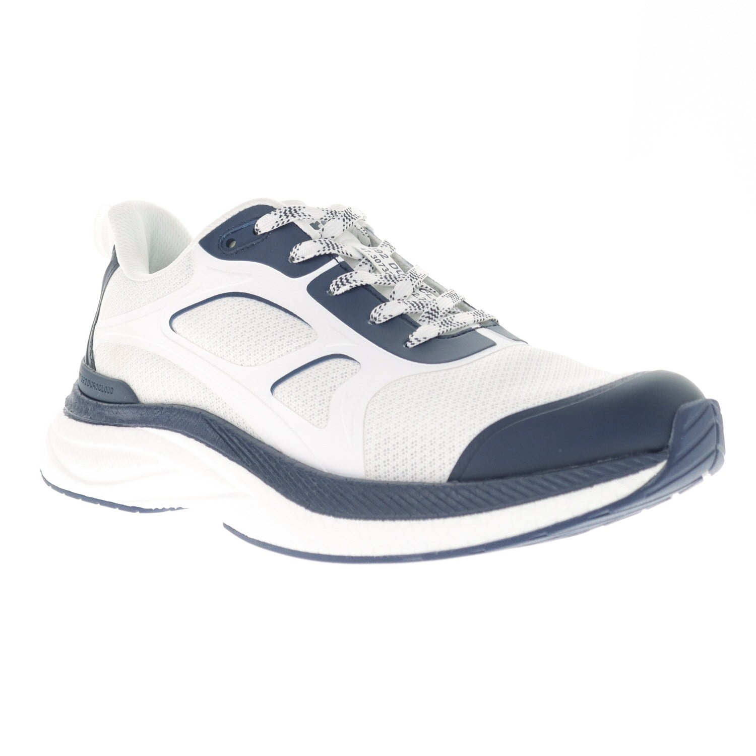 Propet 392 DuroCloud Men's Athletic Shoe in White/navy