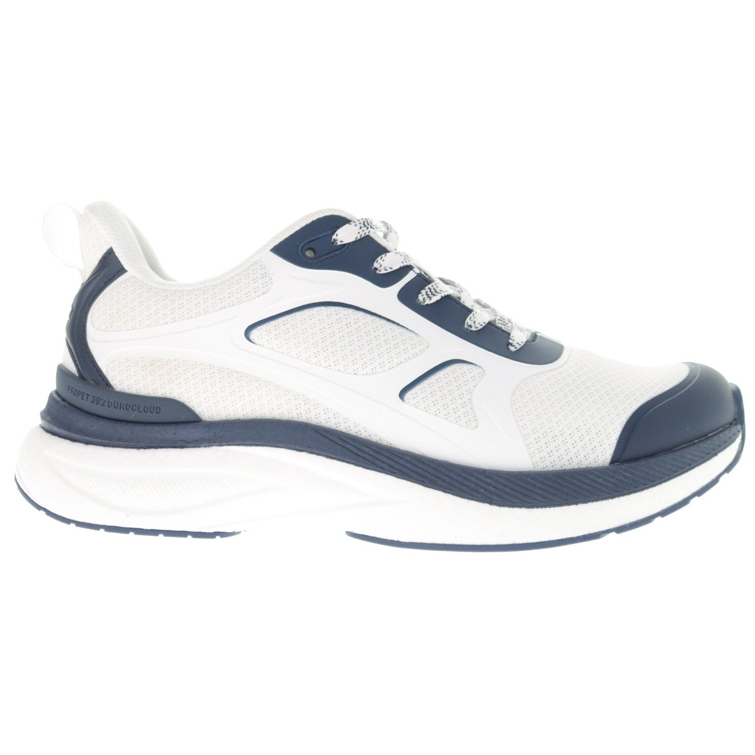 Propet Prop?t 392 DuroCloud? Men's Athletic Shoe - White/navy - outside view