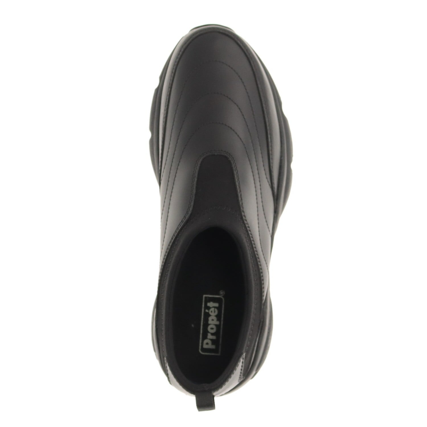 Propet Stability Slip-on Men's Walking Shoe - Black - top view