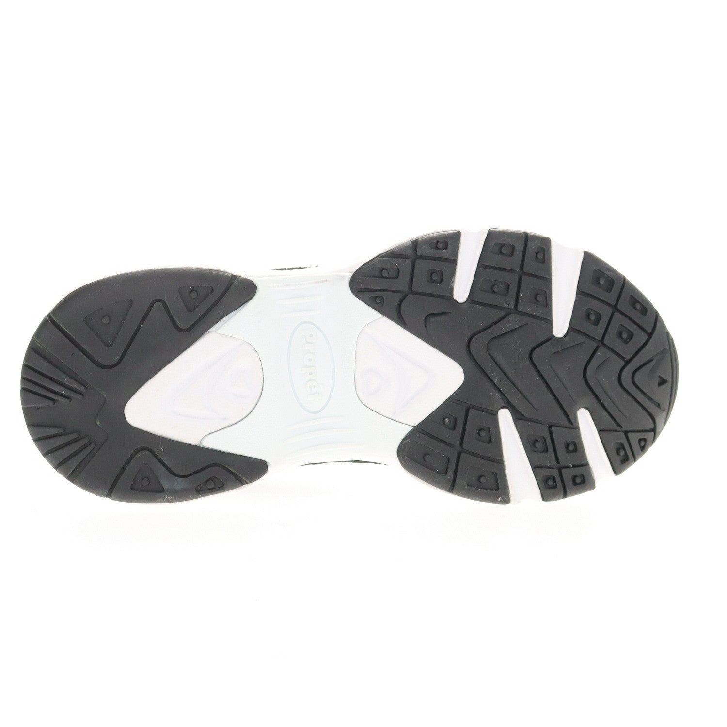 Propet Stability Strive Mid Women's Walking Shoe - Black/pink - bottom view