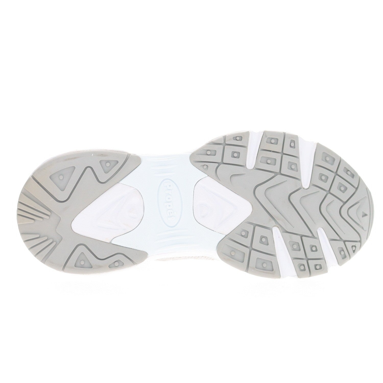 Propet Stability Strive Mid Women's Walking Shoe - Grey/mint - bottom view