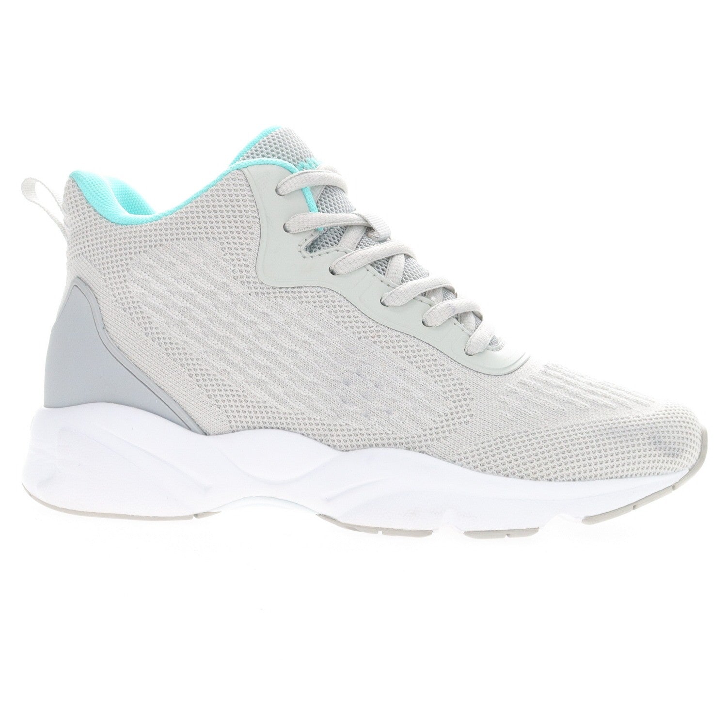 Propet Stability Strive Mid Women's Walking Shoe - Grey/mint - outside view