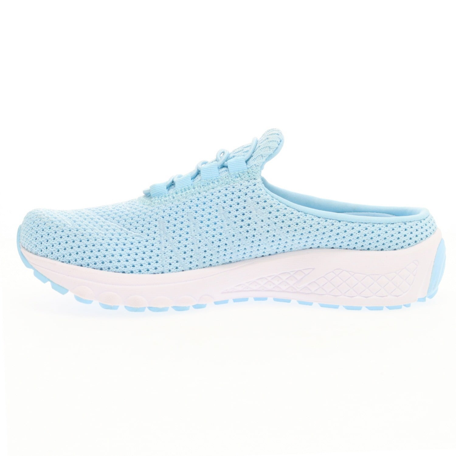 Propet Tour Knit Slide Women's Slide Sandal - Baby Blue - inside view