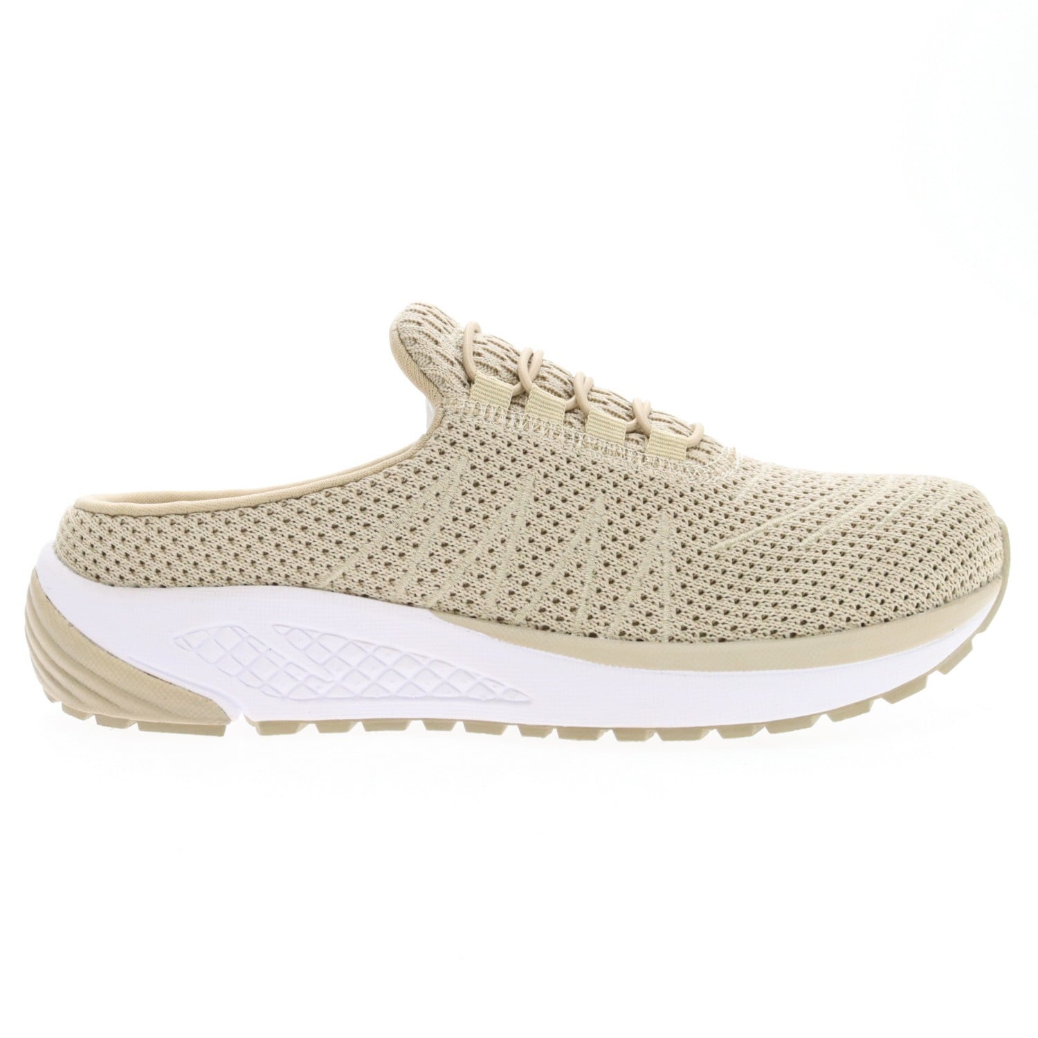 Propet Tour Knit Slide Women's Slide Sandal - Sand - outside view