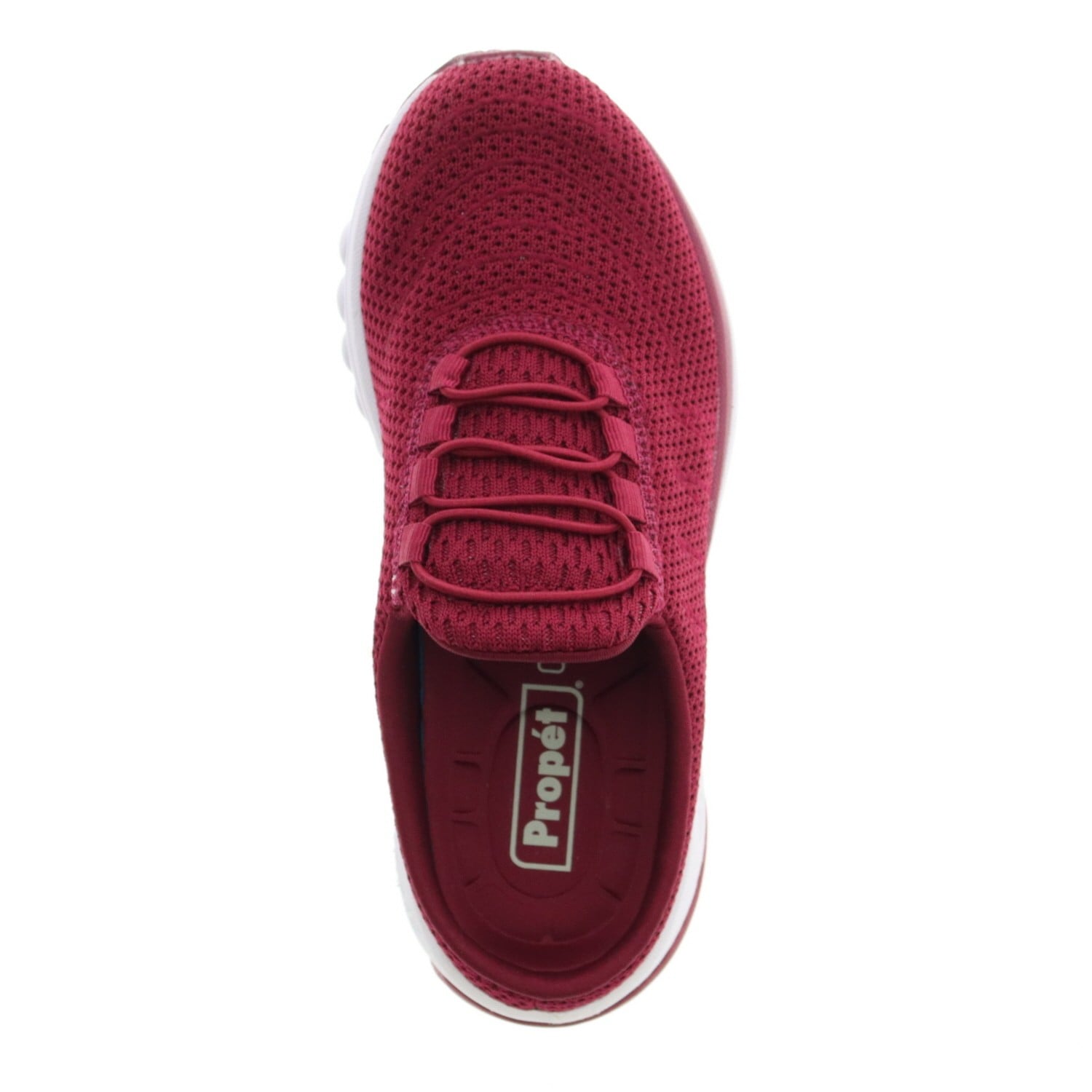 Propet Tour Knit Slide Women's Slide Sandal - Wine - top view