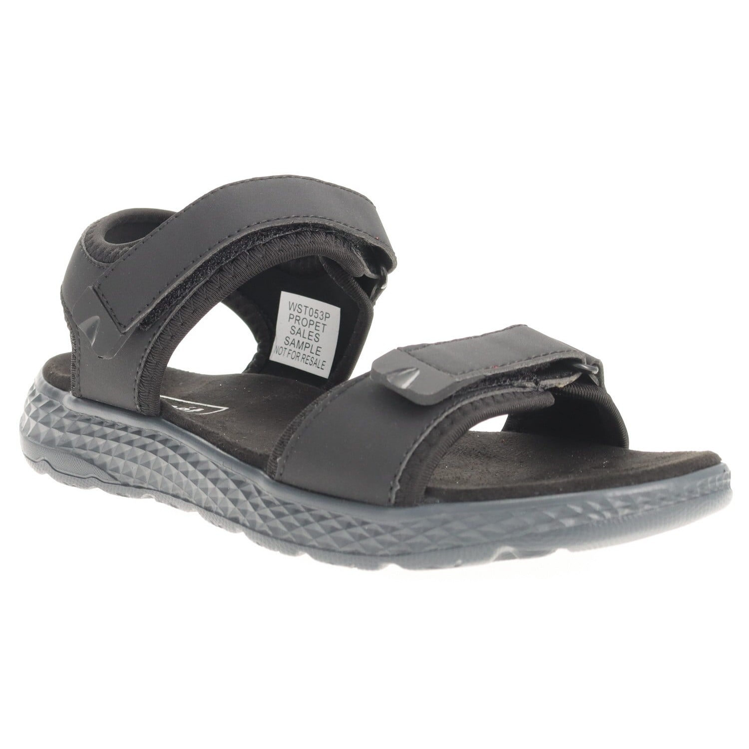 Propet TravelActiv Aspire Women's Walking Sandal - Black - angle main