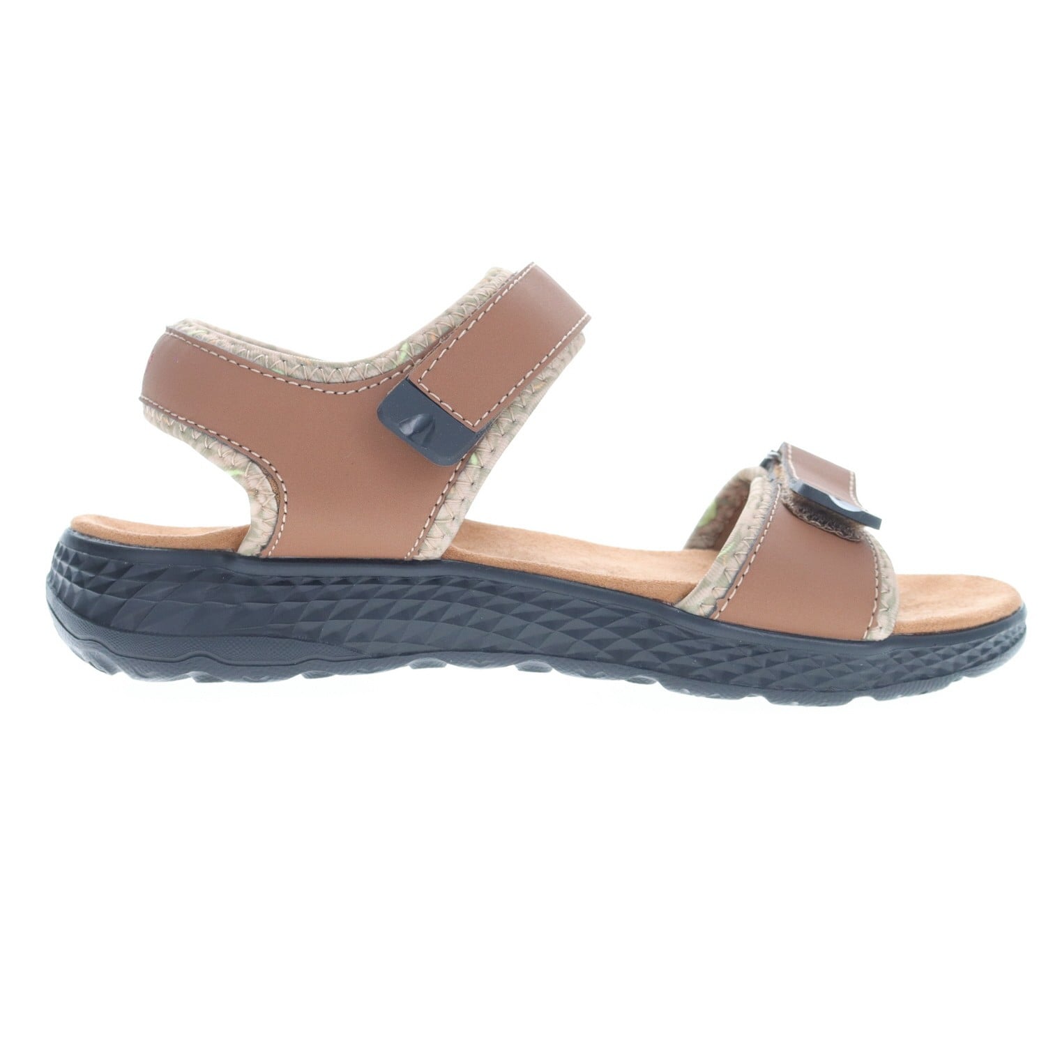 Propet TravelActiv Aspire Women's Walking Sandal - Tan/summer Yellow - outside view