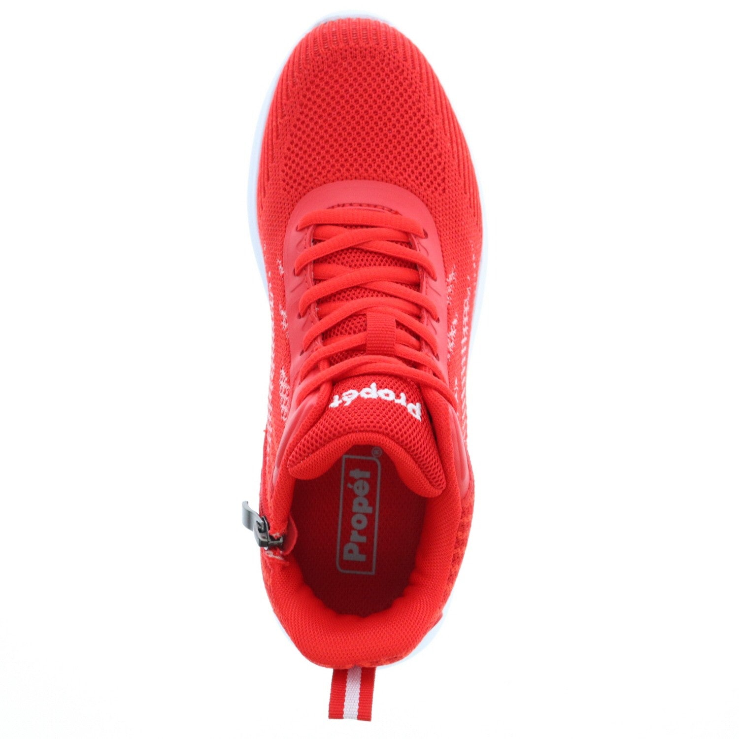 Propet TravelBound Hi Women's Sneakers - Red - top view