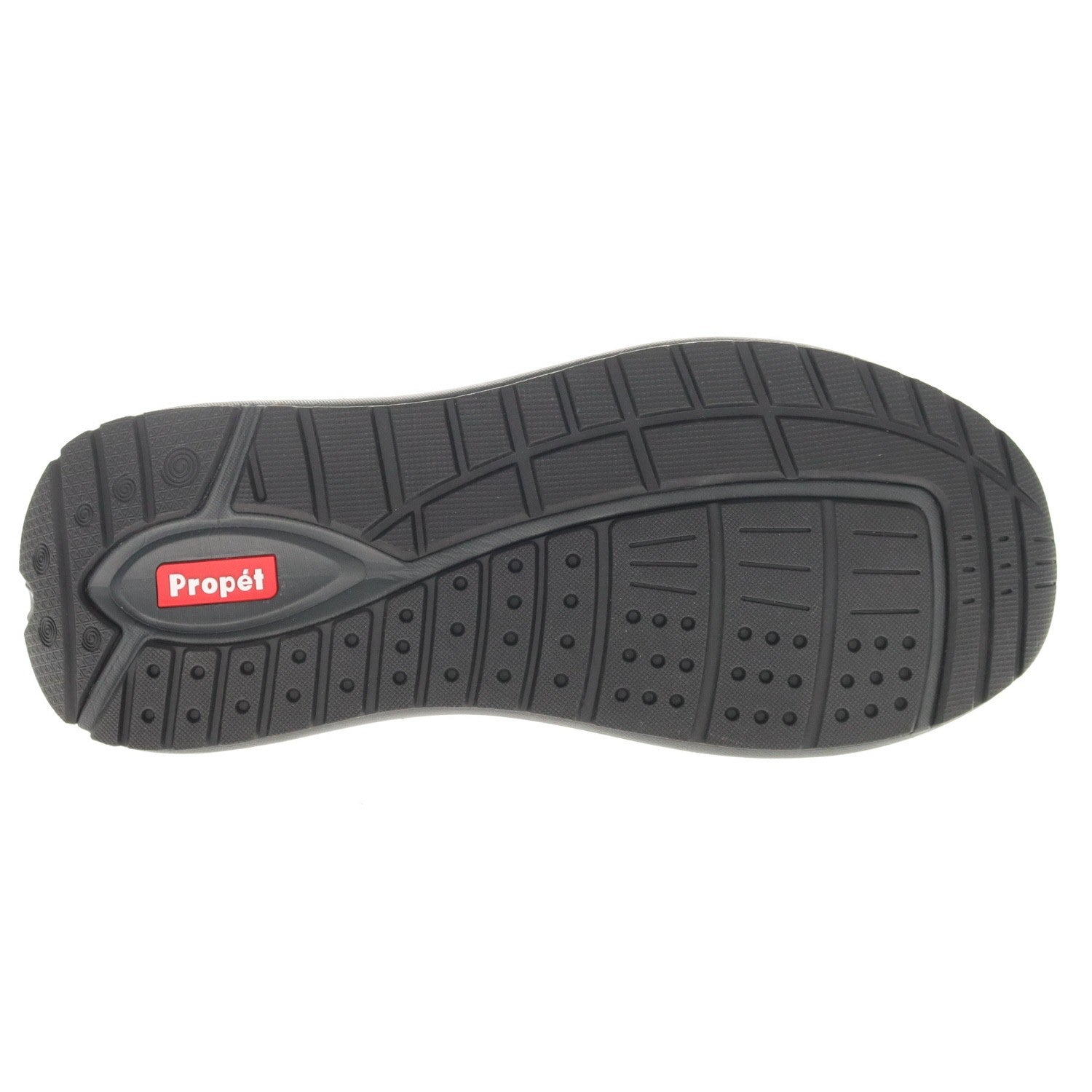 Propet Ultima Men's Walking Shoe - Charcoal Grey - bottom view