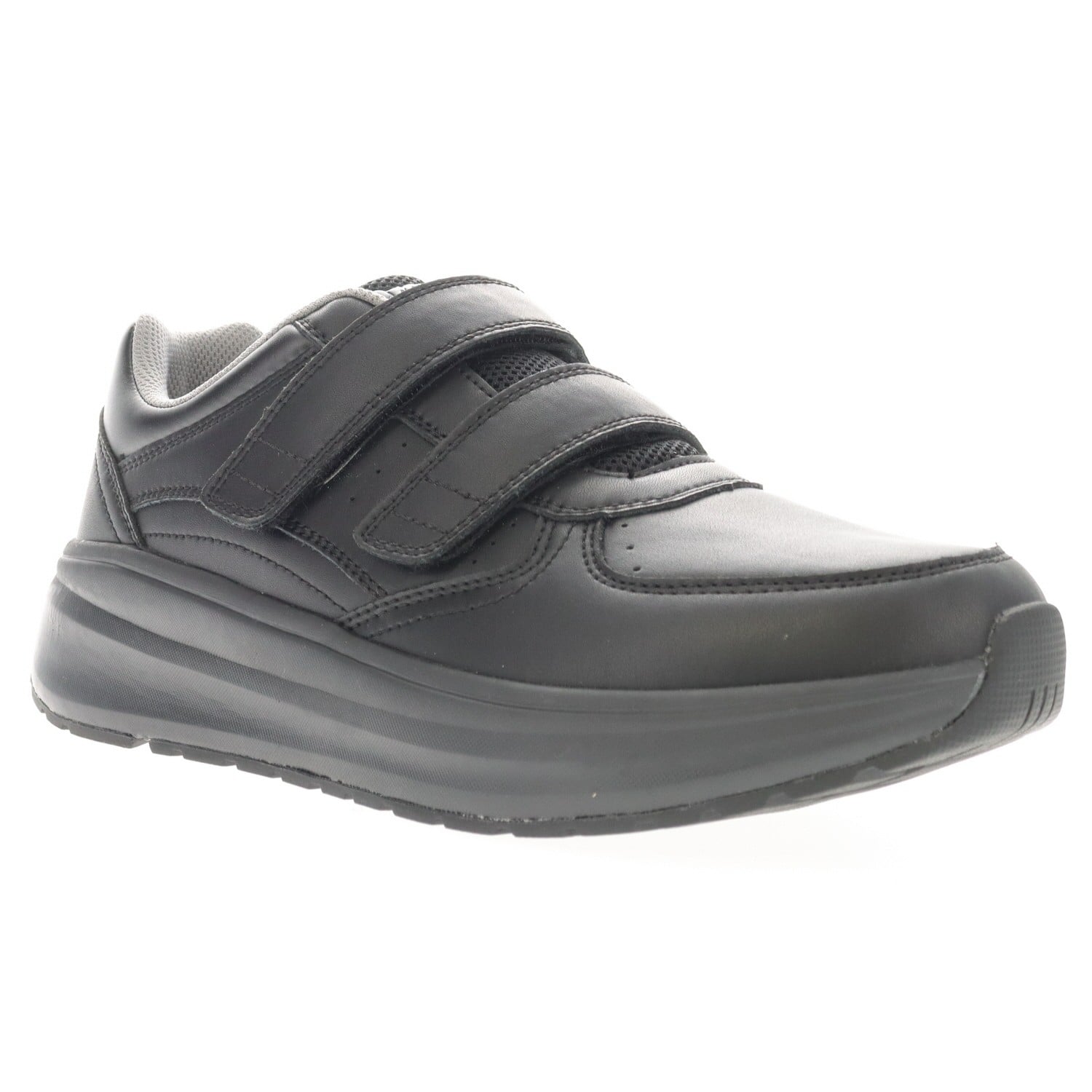 Propet Ultima Strap Men's Comfort Walking / Athletic Shoes - Hook and Loop in Black