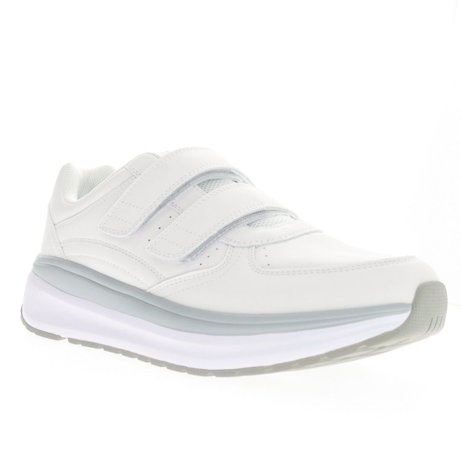 Propet Ultima Strap Men's Comfort Walking / Athletic Shoes - Hook and Loop in White