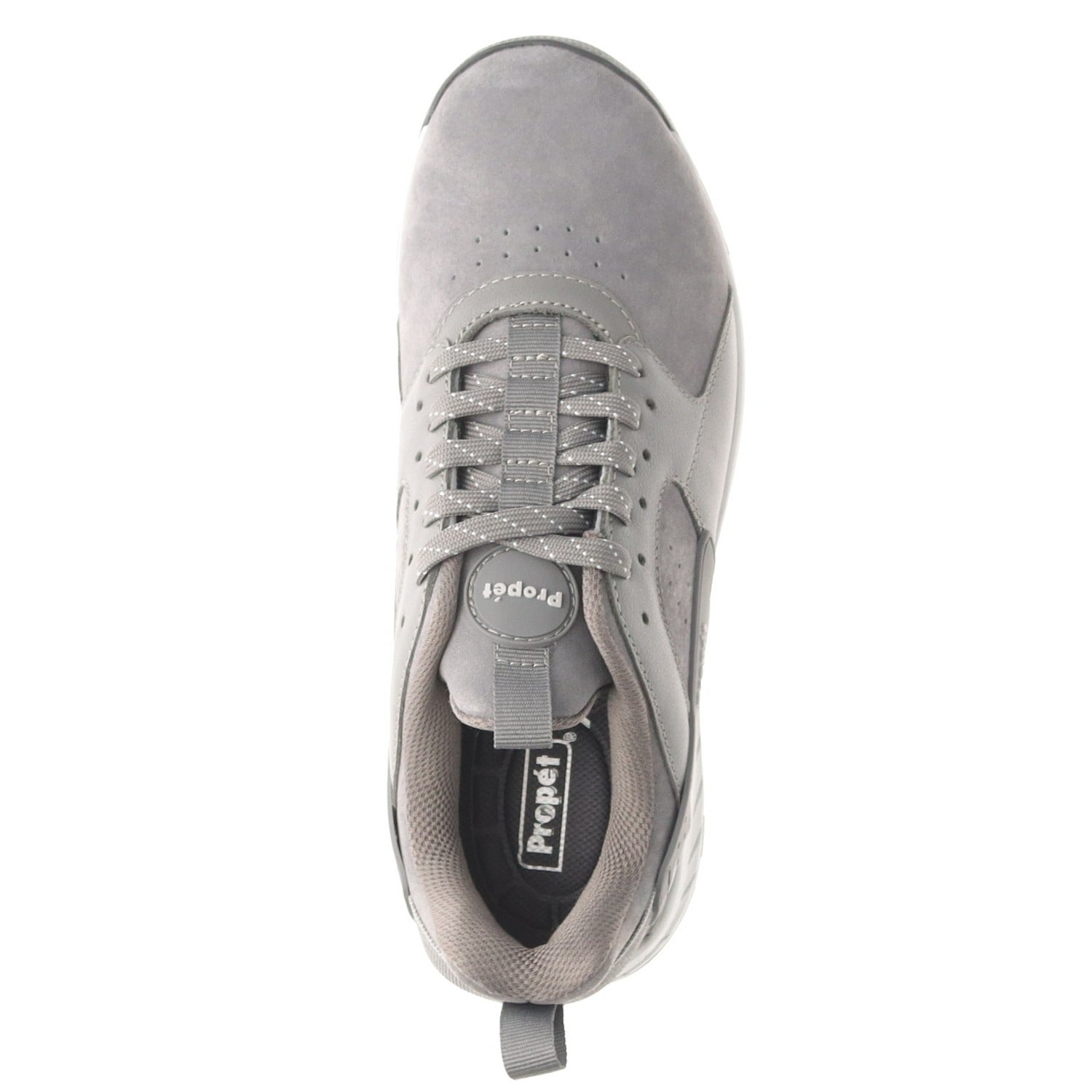 Propet Visp Men's Hiking Boot - Grey Suede - top view