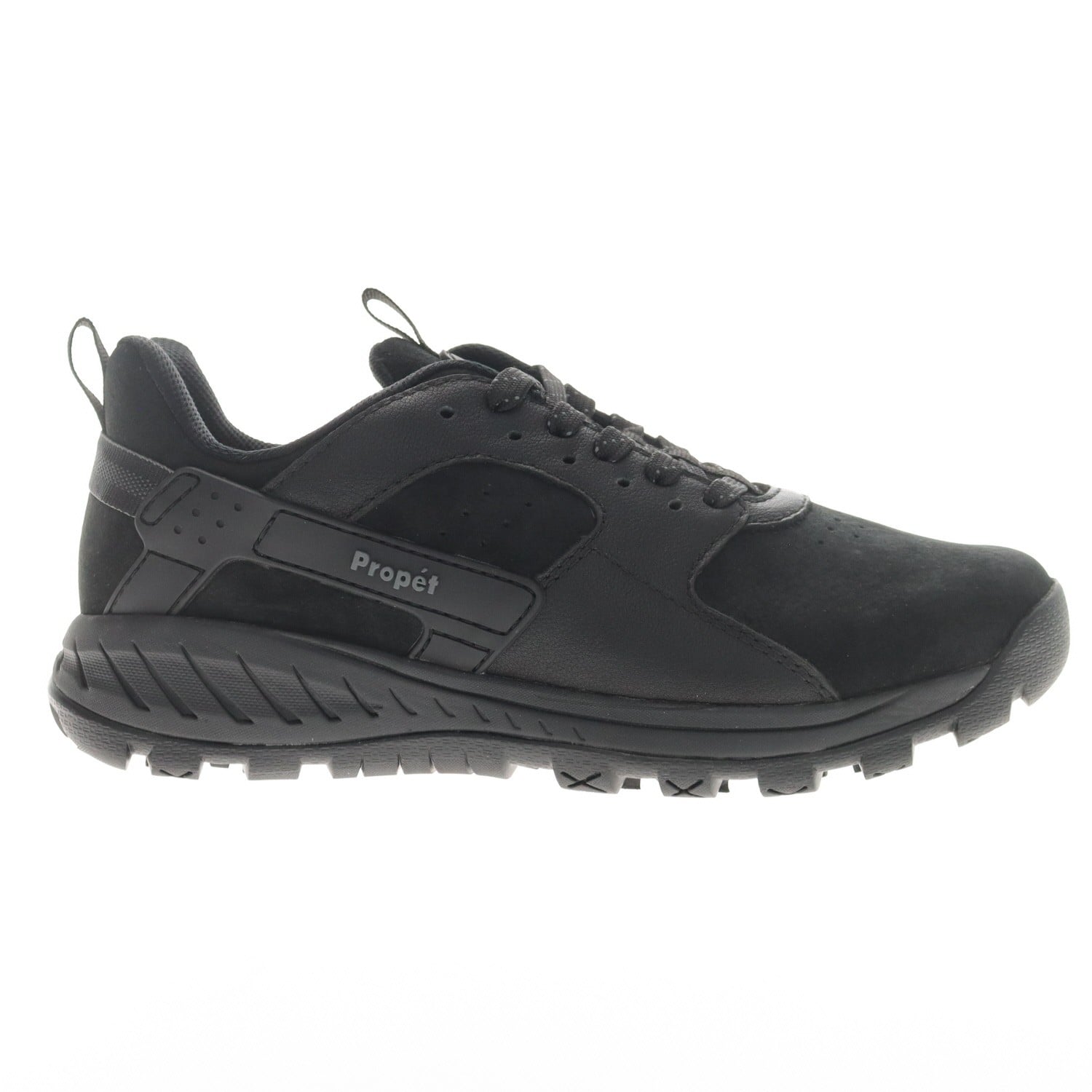 Propet Visper Women's Waterproof Bootie - Black Suede - outside view