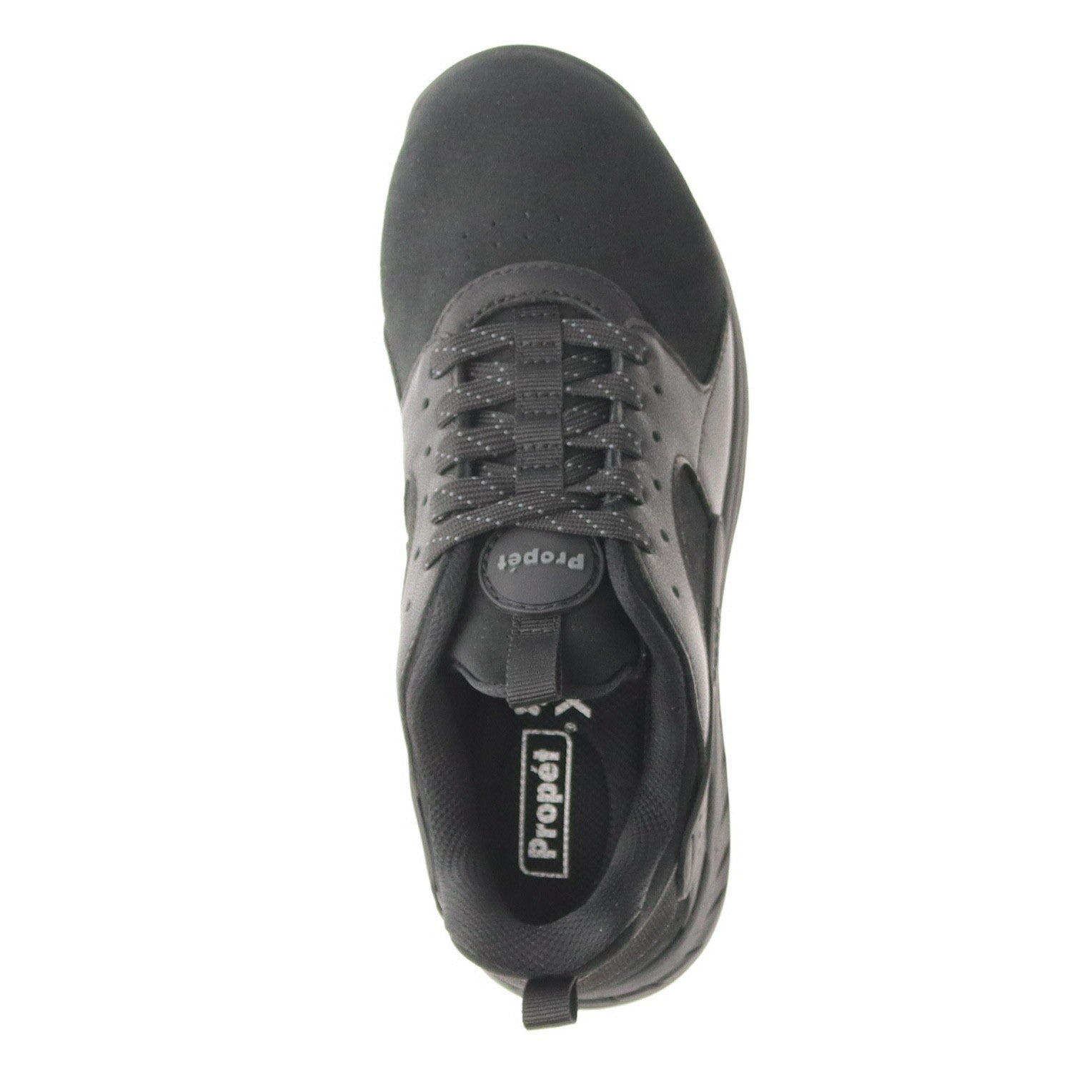 Propet Visper Women's Waterproof Bootie - Black Suede - top view