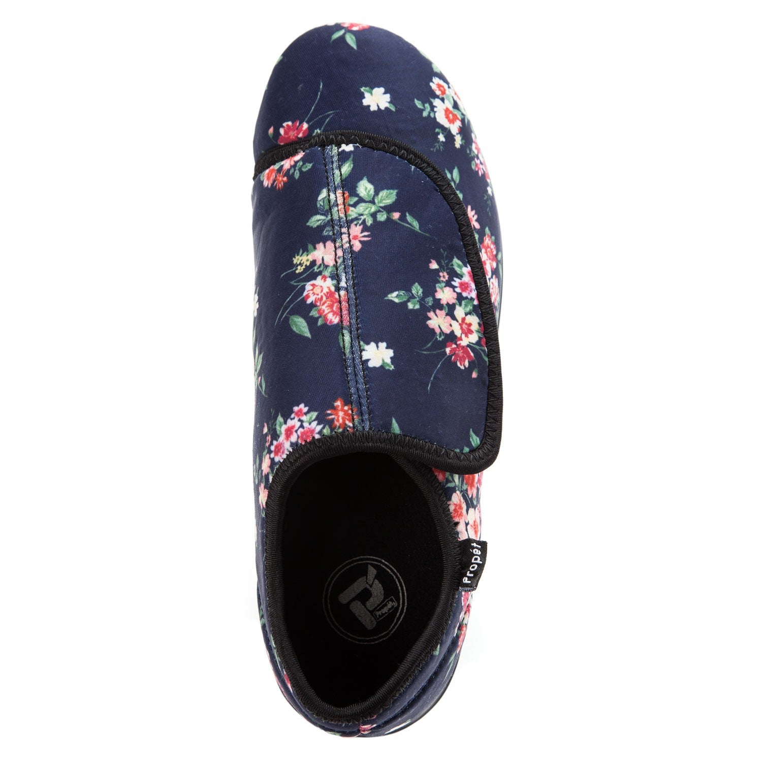 Propet Cush N Foot Women's Hook & Loop Slip-ons - Navy Blossom - Top