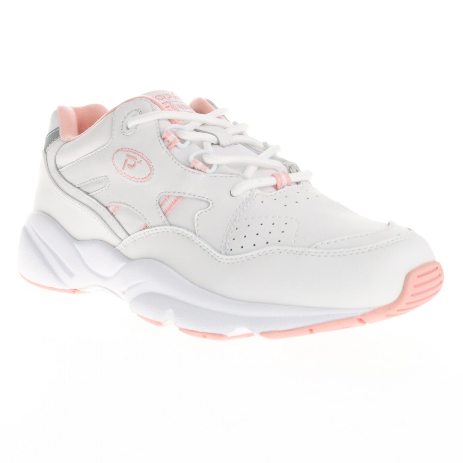 Propet Stability Walker - A5500 - Women's Diabetic Shoes in White/Pink