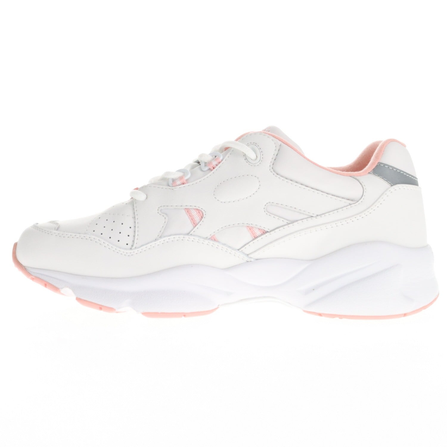 Propet Stability Walker Women's Sneakers - White/Pink - Instep Side