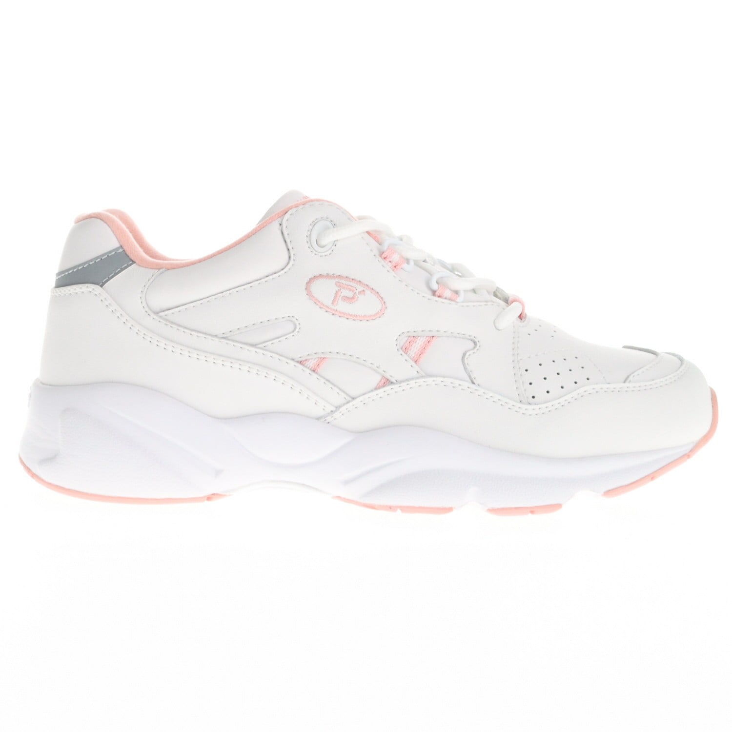 Propet Stability Walker Women's Sneakers - White/Pink - Outer Side