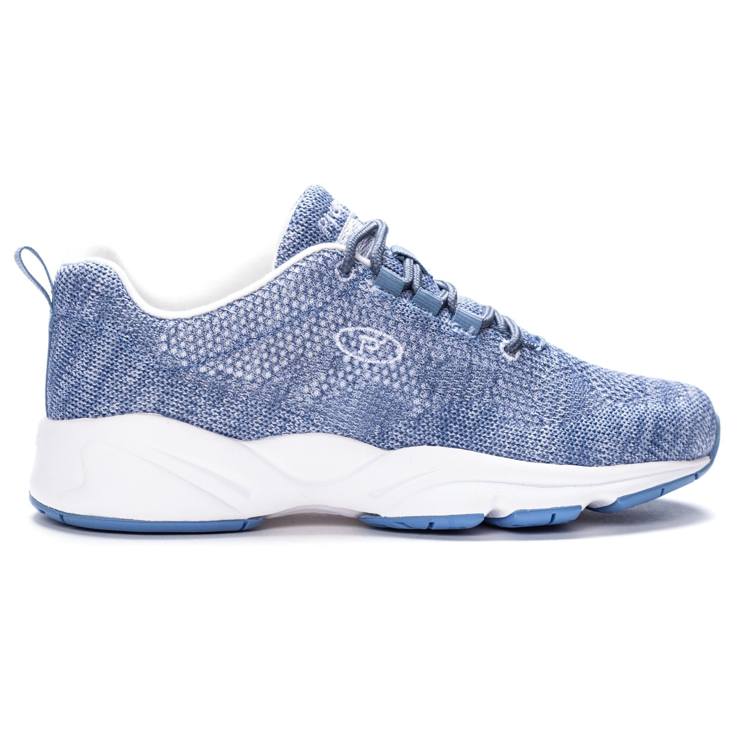 Propet Women's Stability Fly Sneakers - Denim/White - Outer Side