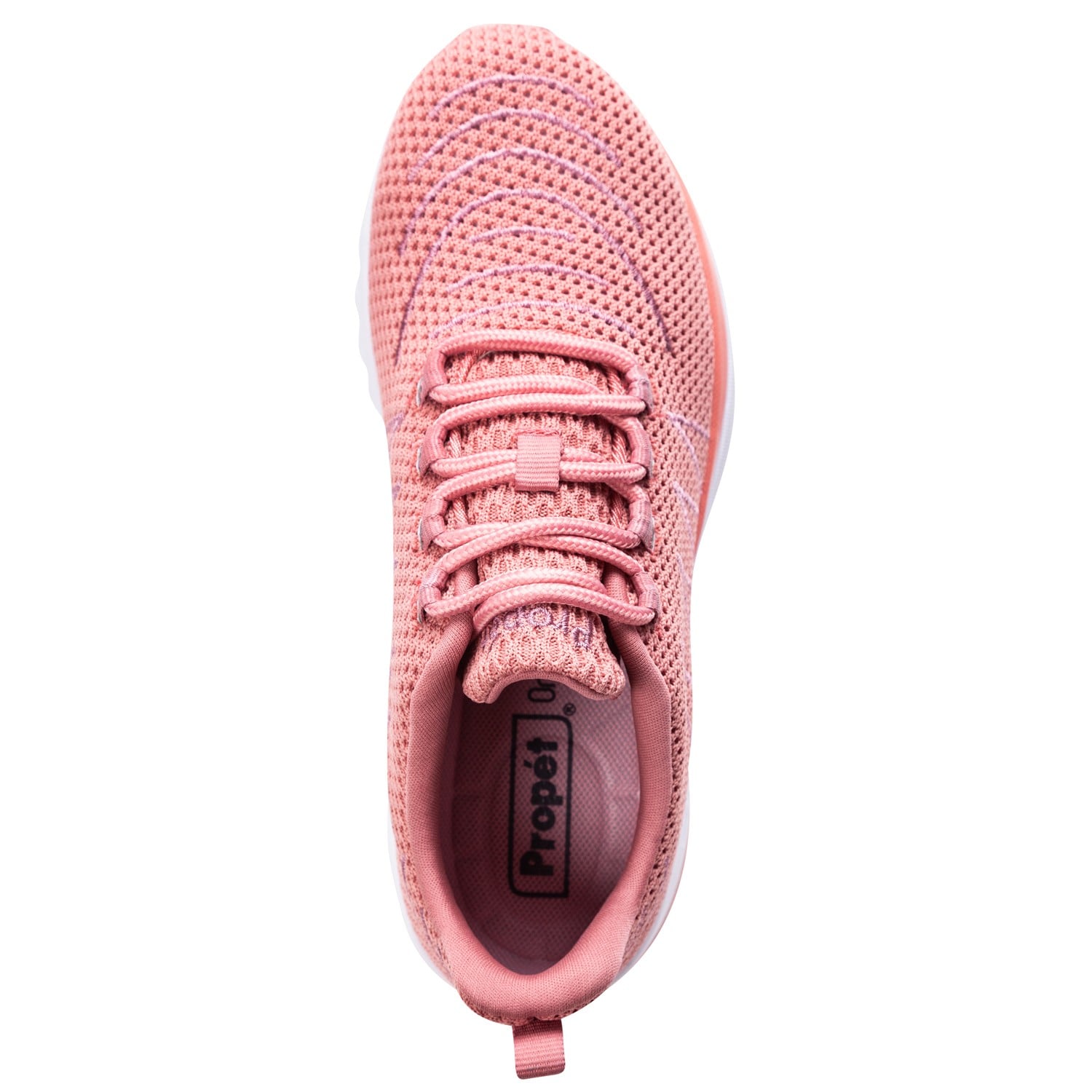 Propet Women's Tour Knit Sneakers - Dark Pink - Top