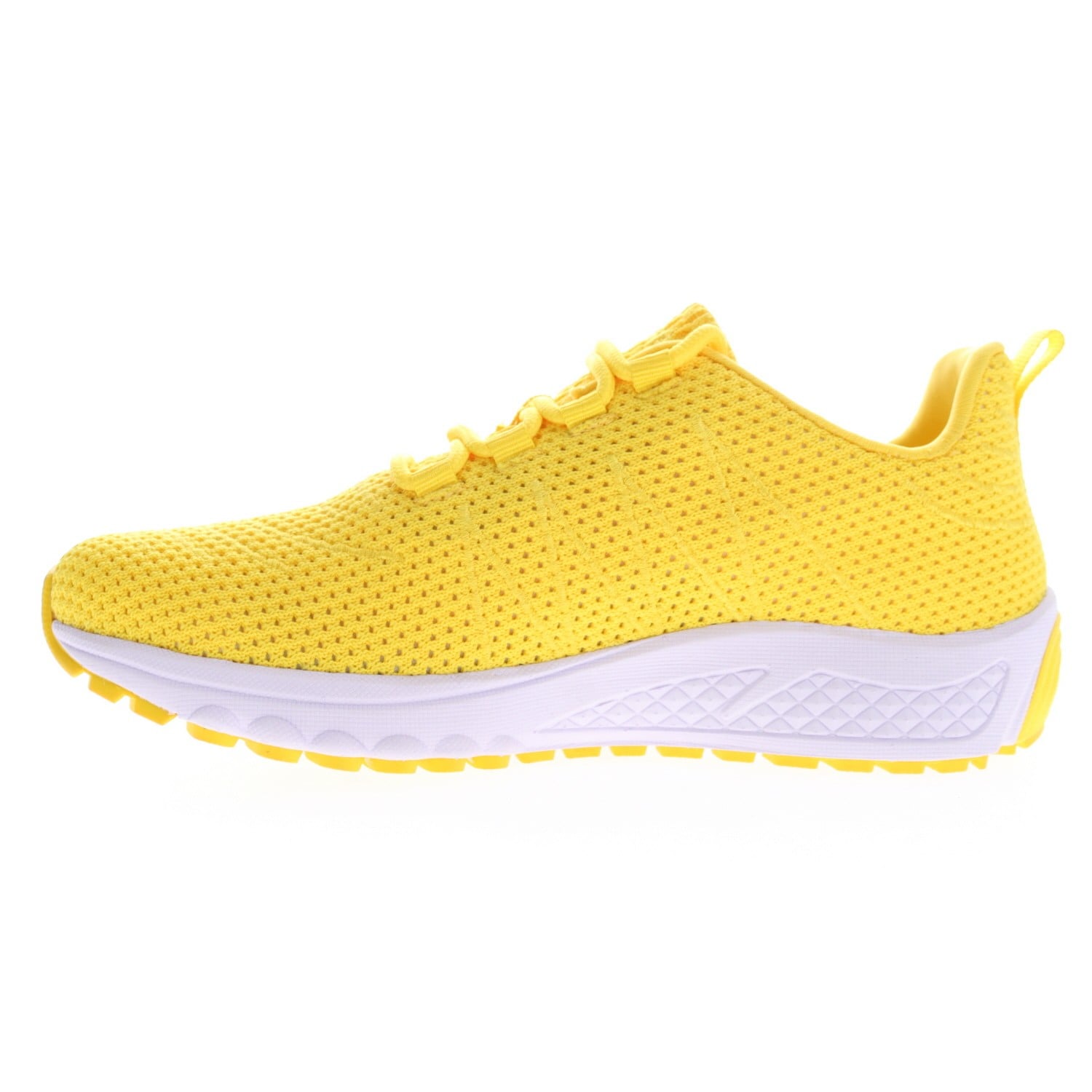 Propet Women's Tour Knit Sneakers - Lemon - Instep Side