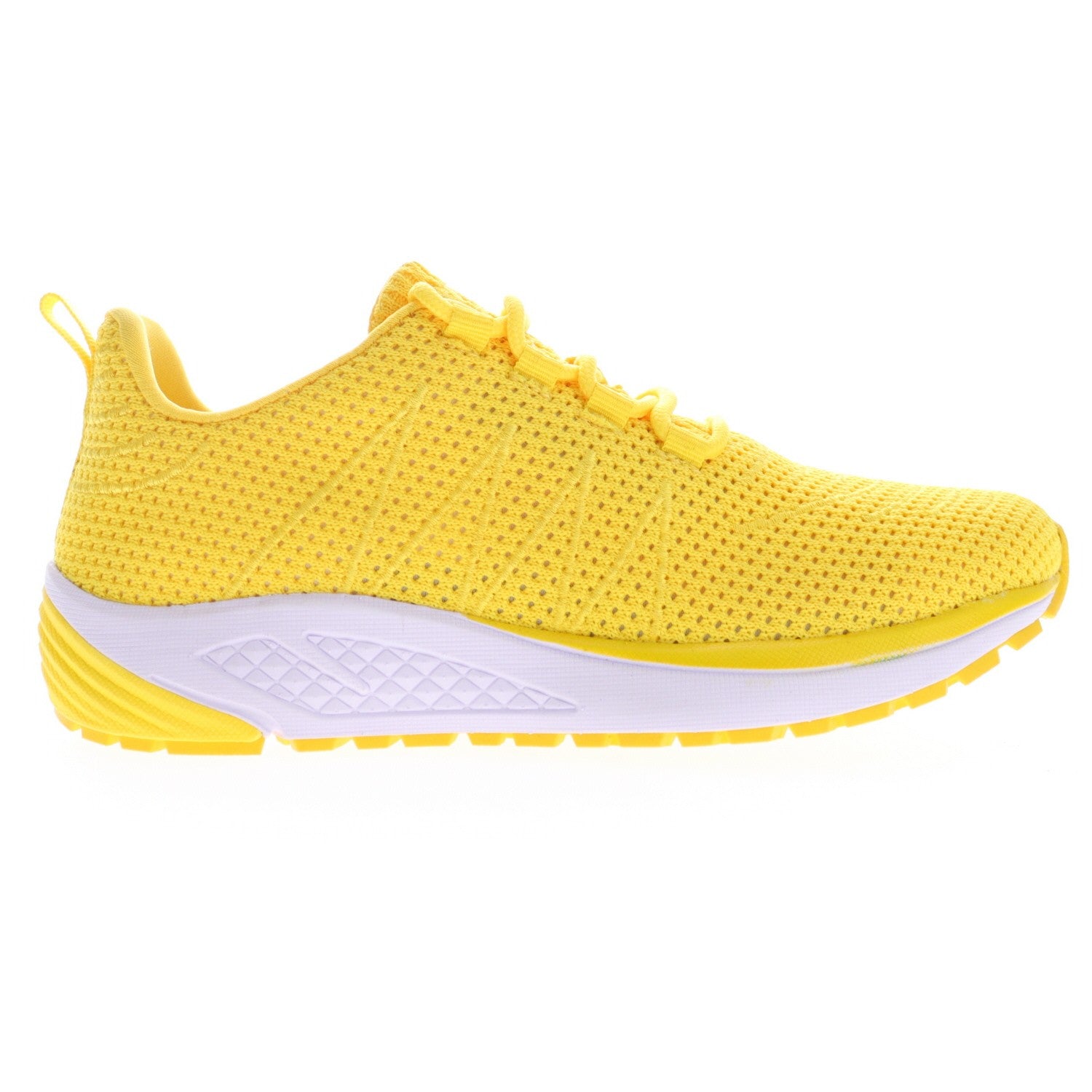 Propet Women's Tour Knit Sneakers - Lemon - Outer Side