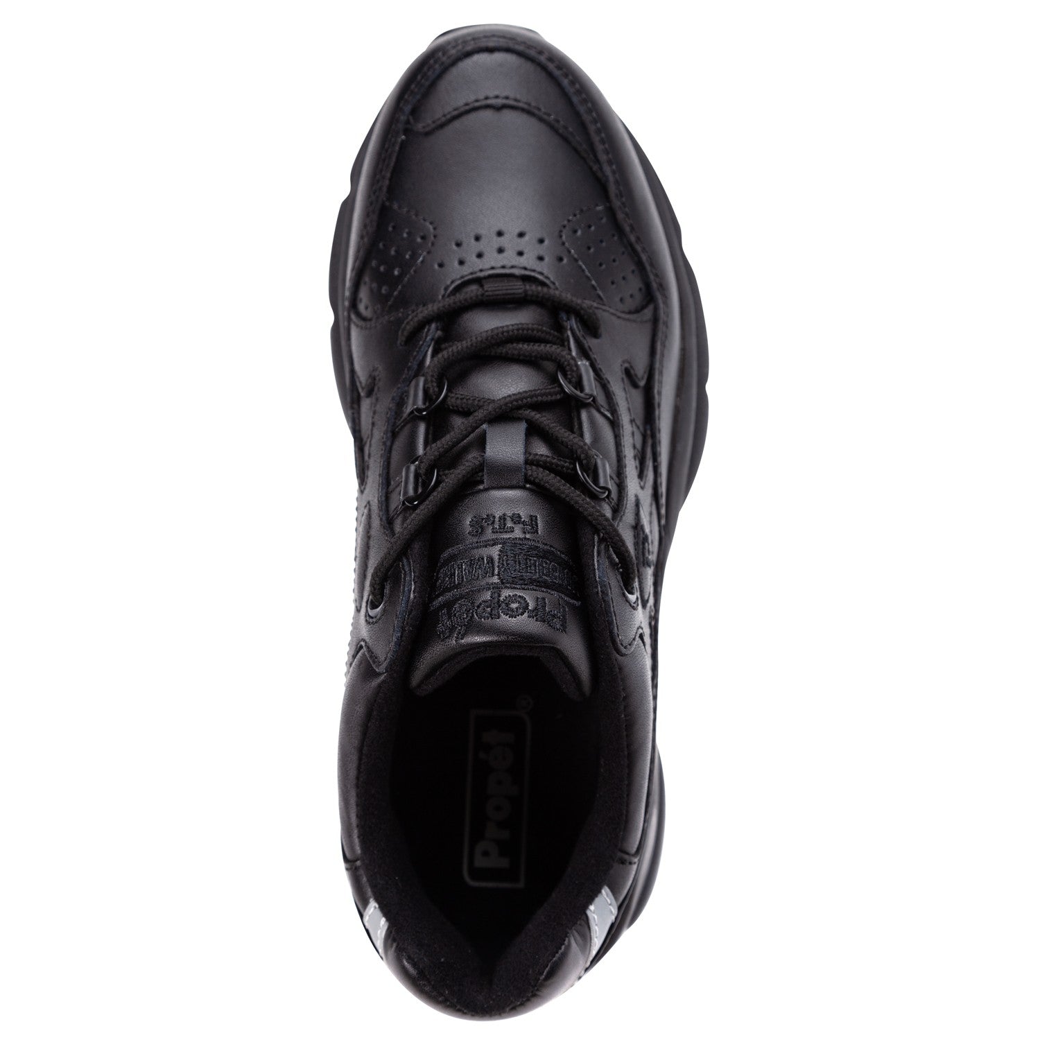 Propet Women's Stana Slip-Resistant Shoes - Black - Top