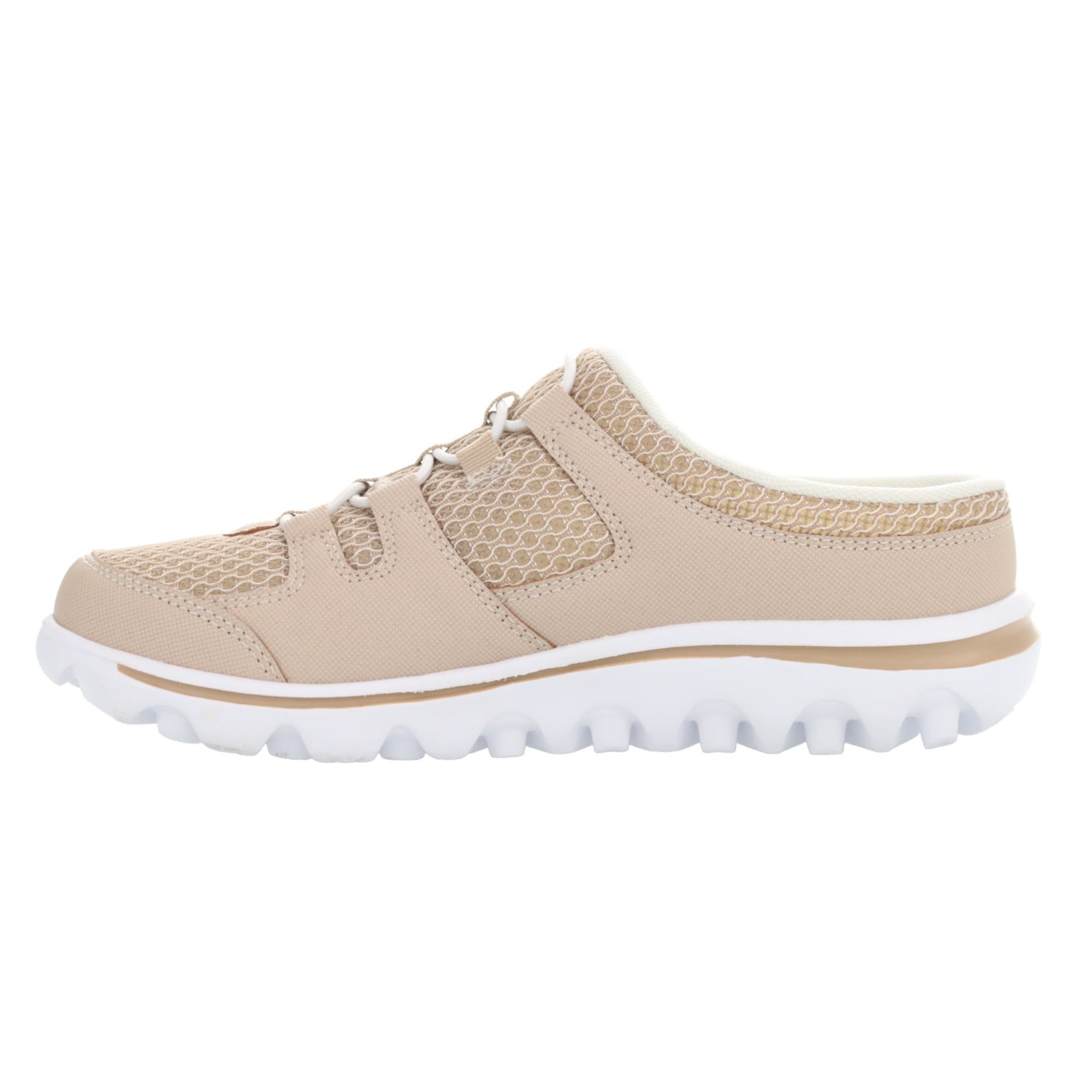 Propet Women's TravelActiv Slide Casual Shoes - Sand - Instep Side