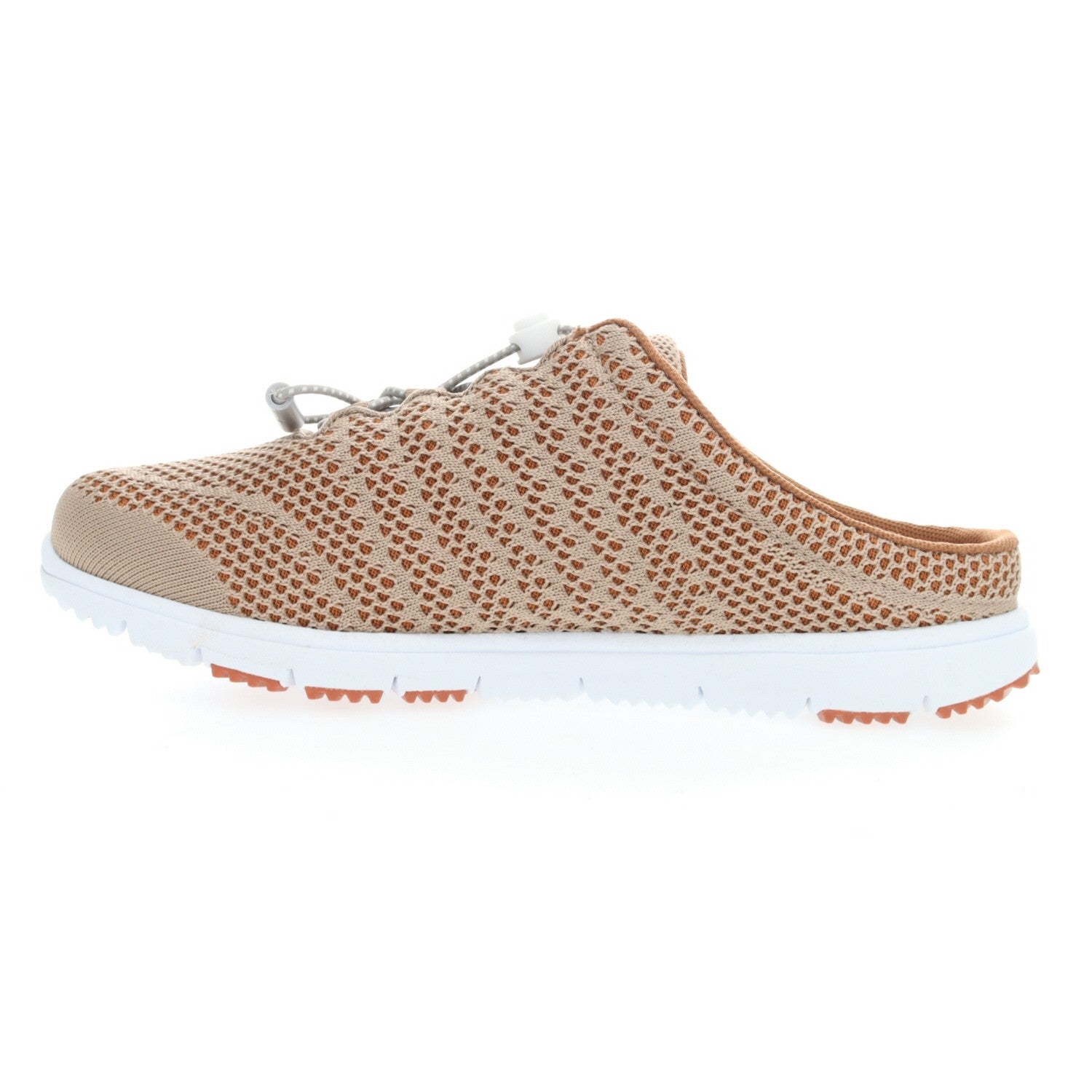 Propet TravelWalker Evo Slide Sneakers - Taupe/Sienna - Instep Side
