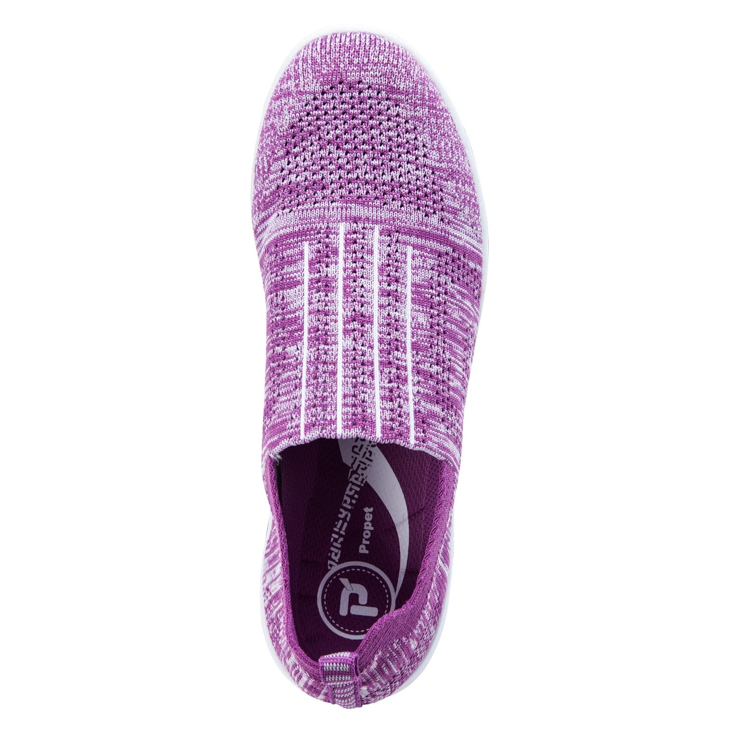 Propet TravelActiv Stretch Women's Slip-on Slip-ons - Berry - Top