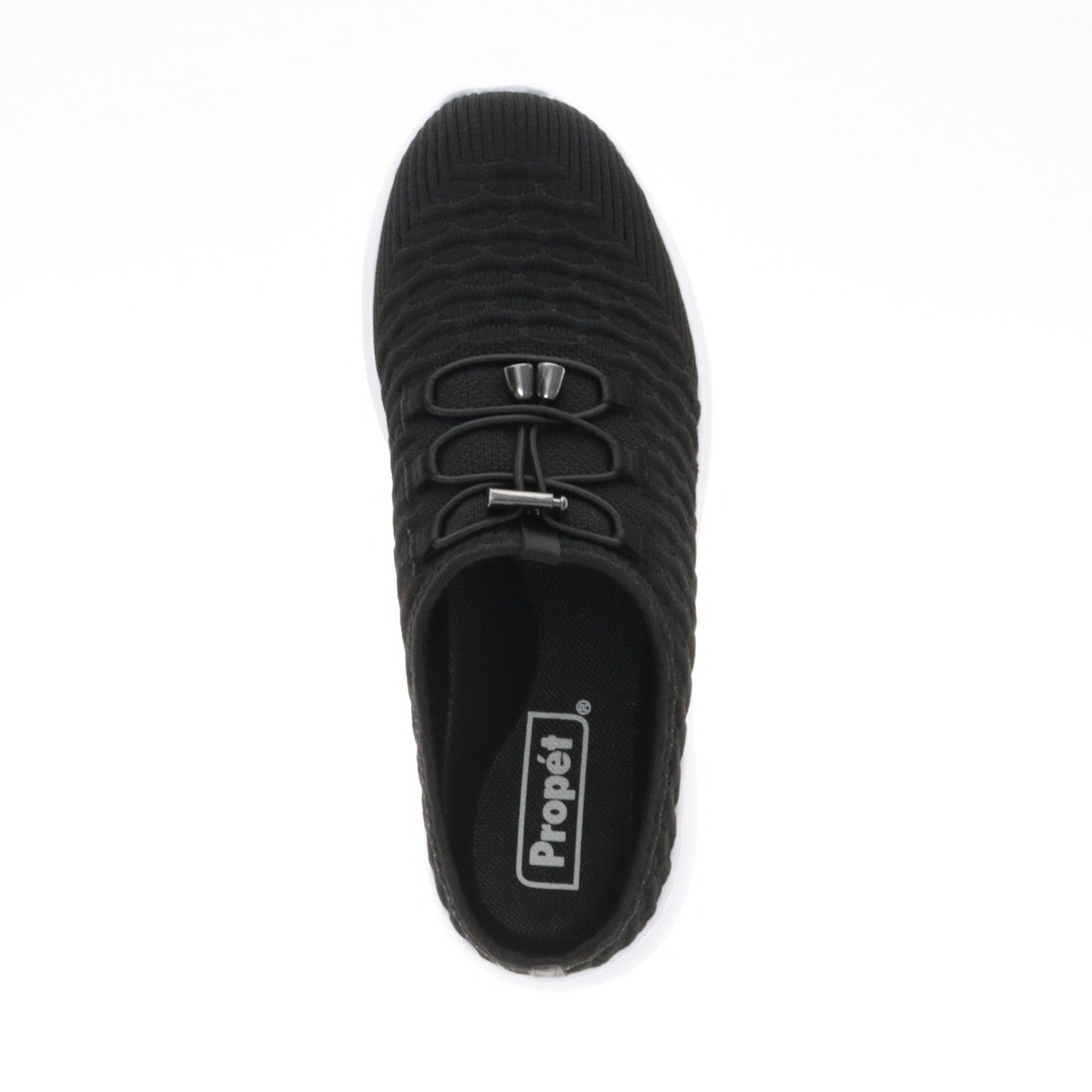 Propet TravelBound Slide Womens Sneakers - Black - Top