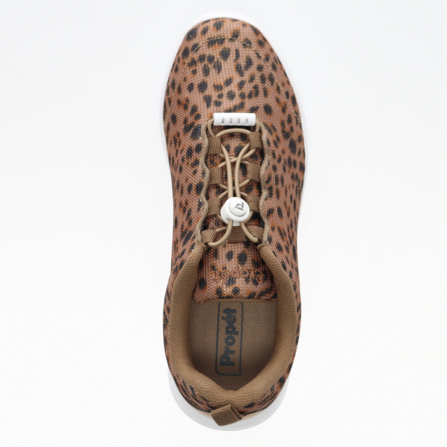 Propet Women's TravelActiv Safari Sneakers - Brown Cheetah - Top