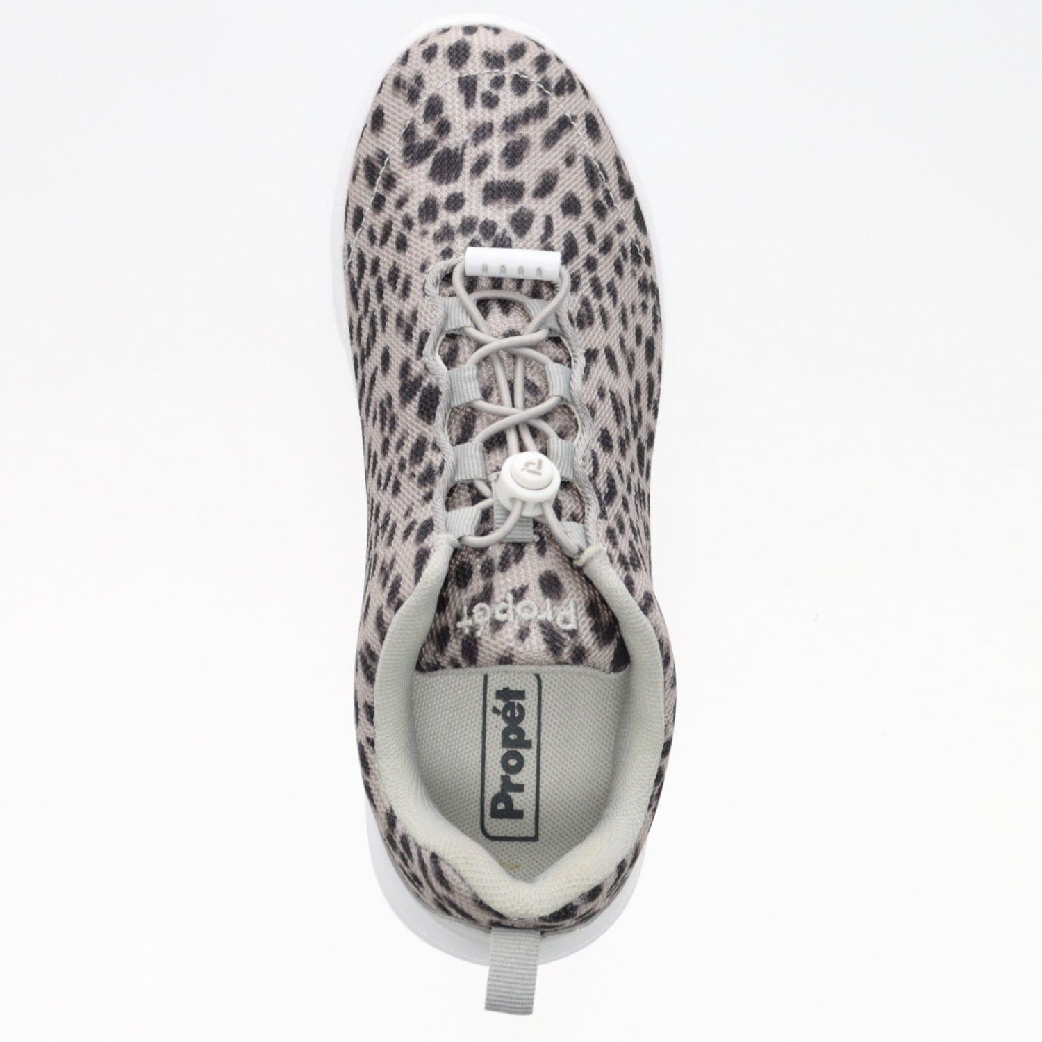 Propet Women's TravelActiv Safari Sneakers - Grey Cheetah - Top