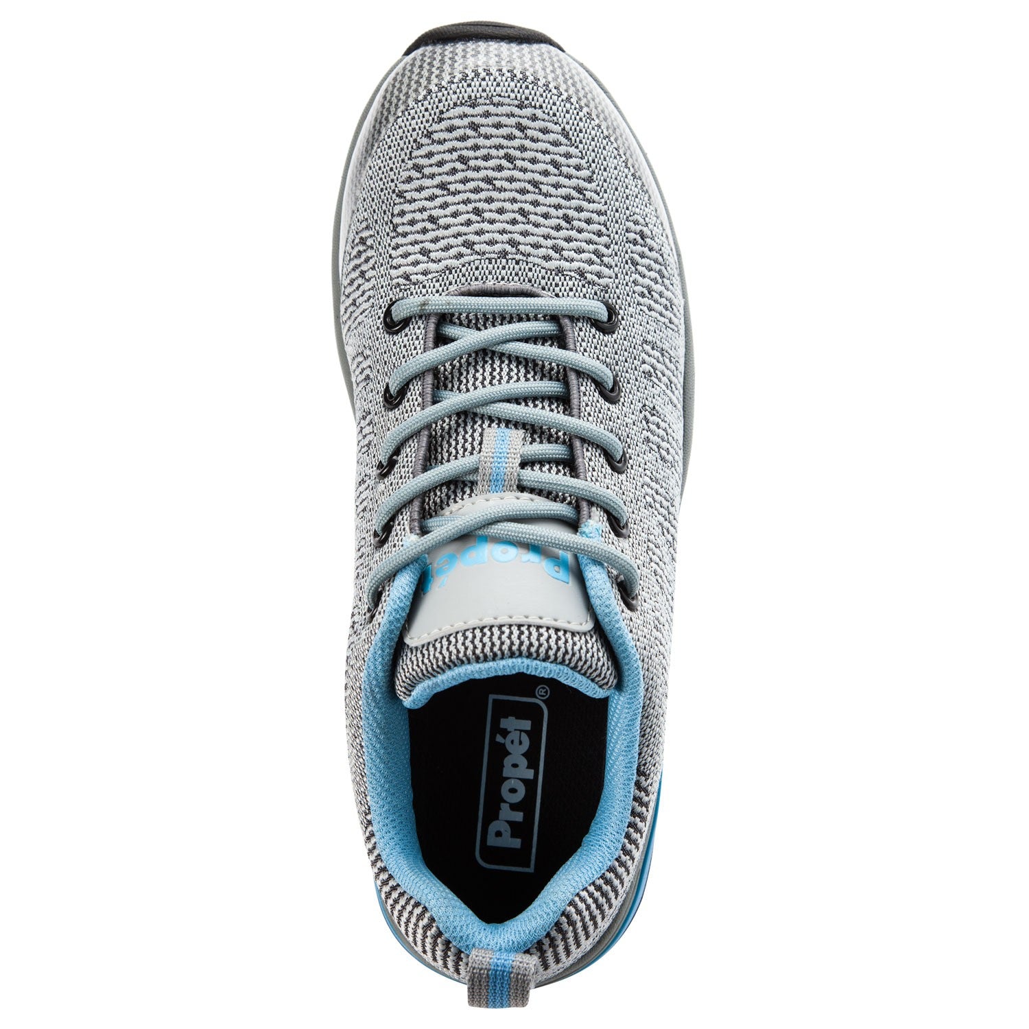 Propet Petra Women's Lace Up Boots - Lt Grey/Lt Blue - Top