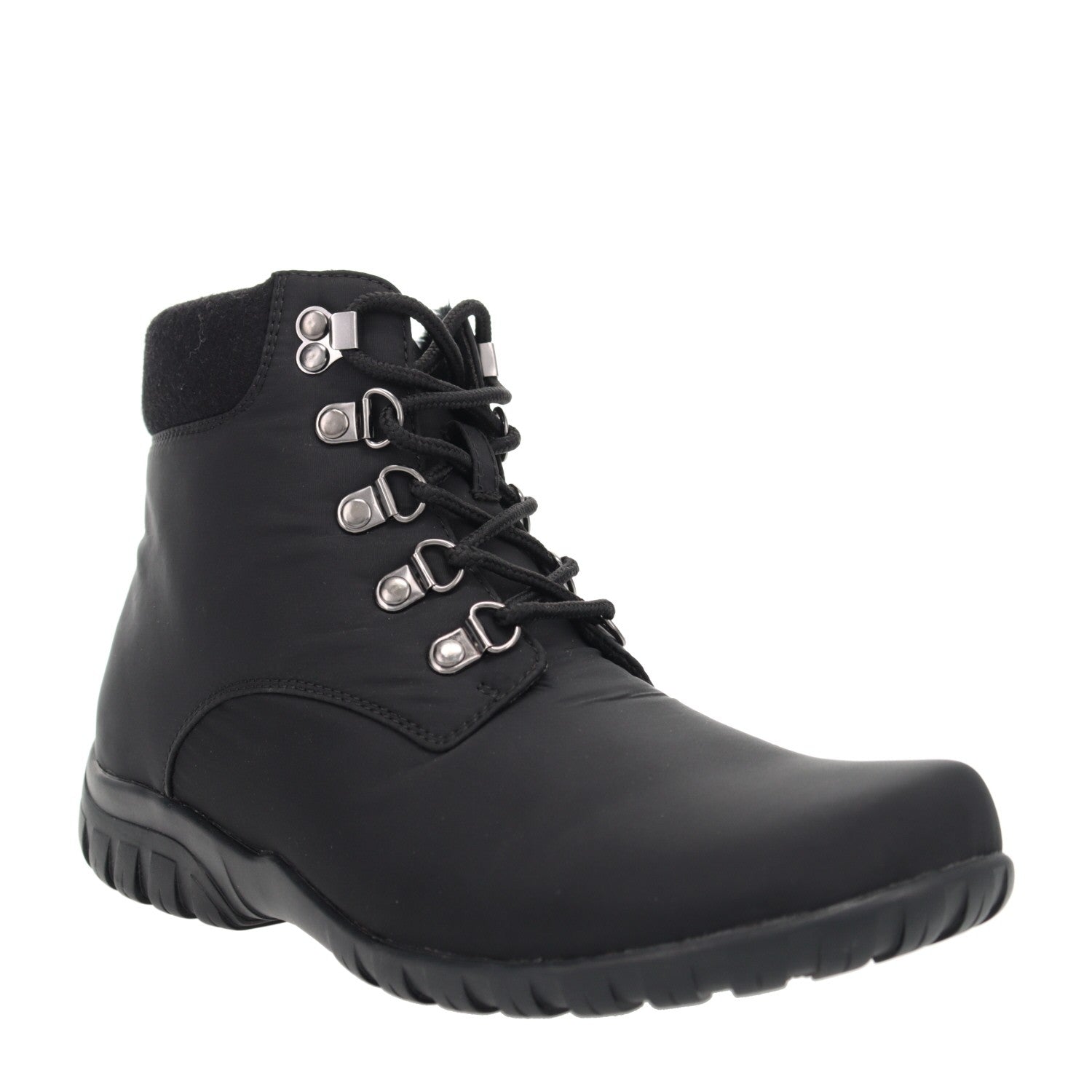 Propet Women's Dani Ankle Lace Water Repellent Boots in Black