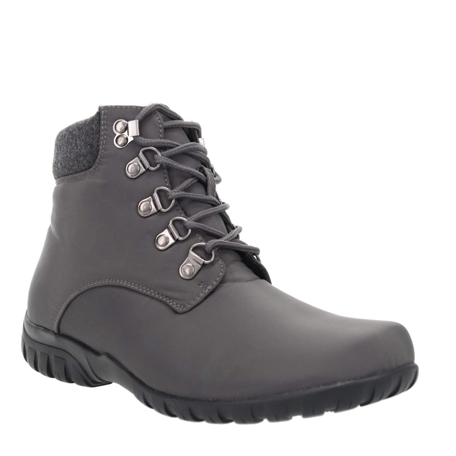 Propet Women's Dani Ankle Lace Water Repellent Boots in Dark Grey