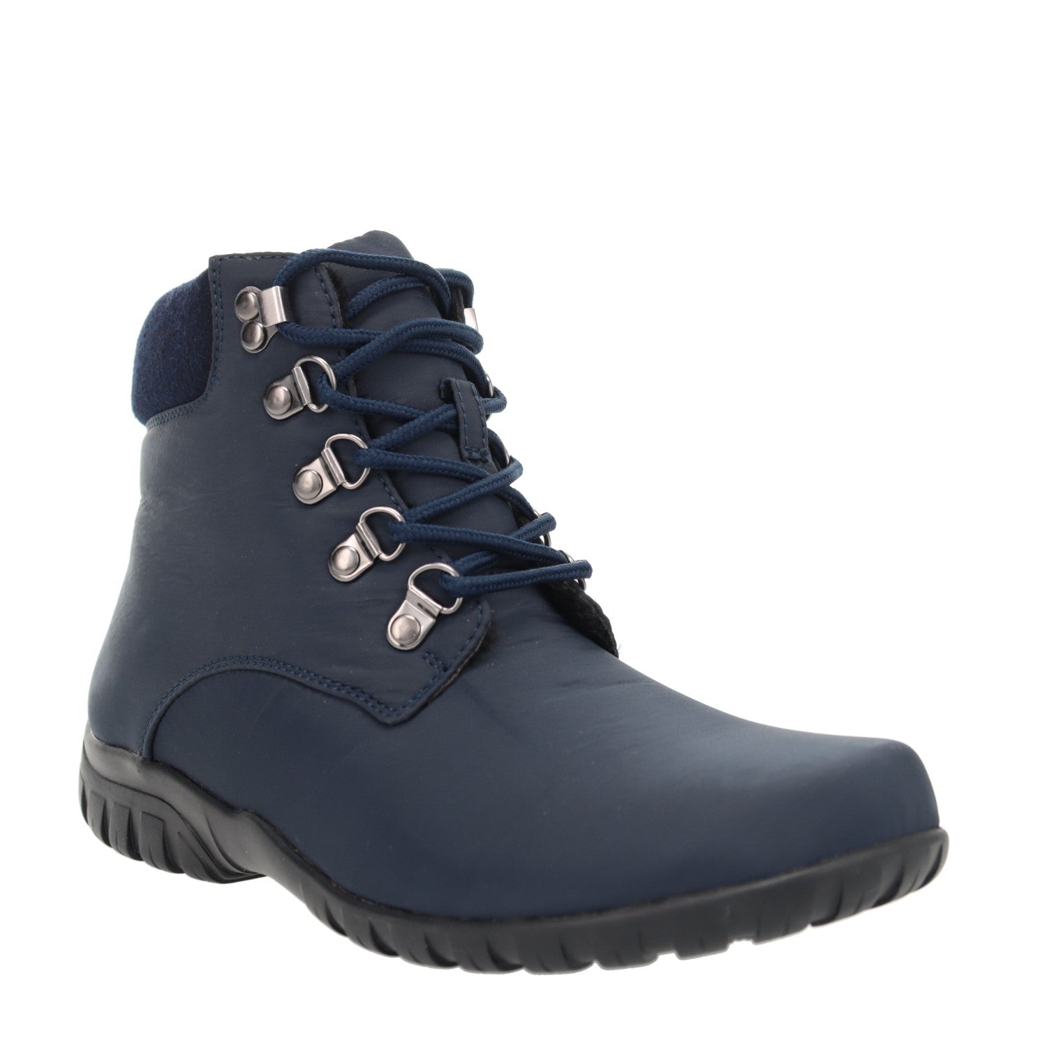 Propet Women's Dani Ankle Lace Water Repellent Boots in Navy