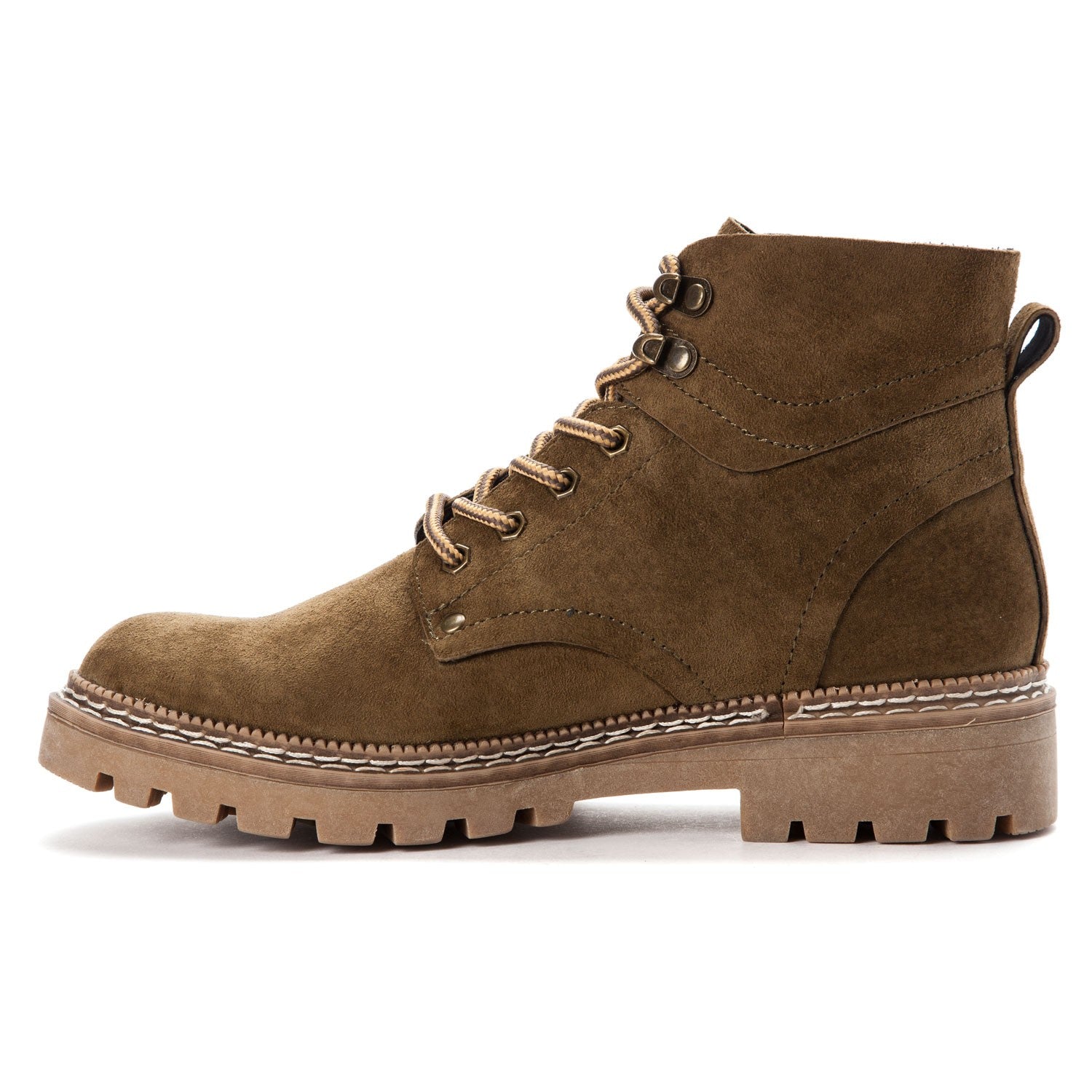 Propet Dakota Women's Lace Up Boots - Olive - Instep Side
