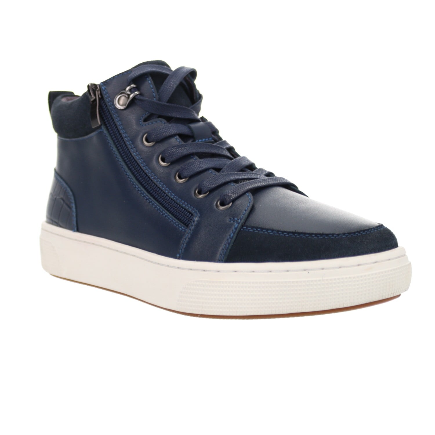 Propet Women's Kasia Hi-Top Sneakers - Navy - Angle