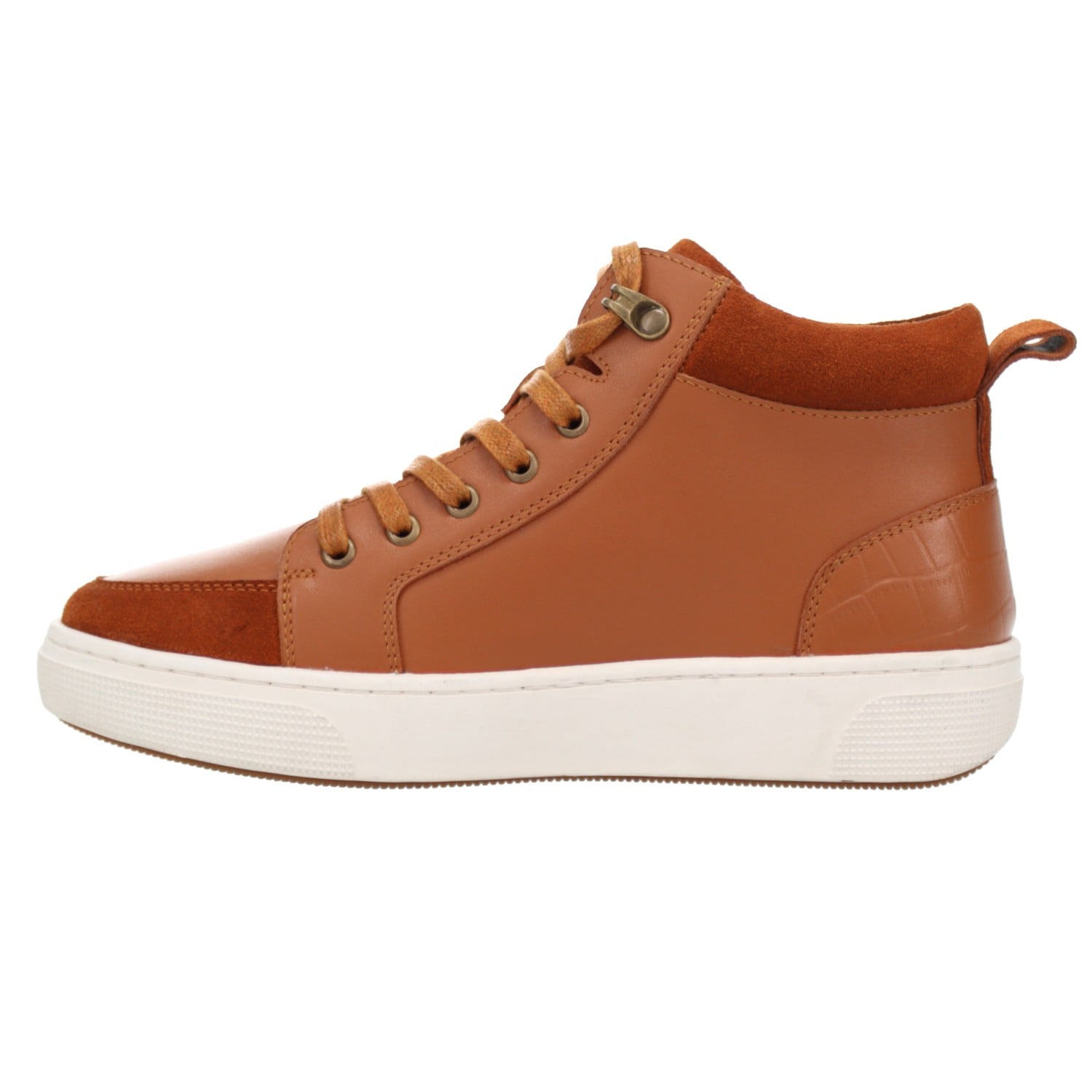 Propet Women's Kasia Hi-Top Sneakers - Tan - Instep Side