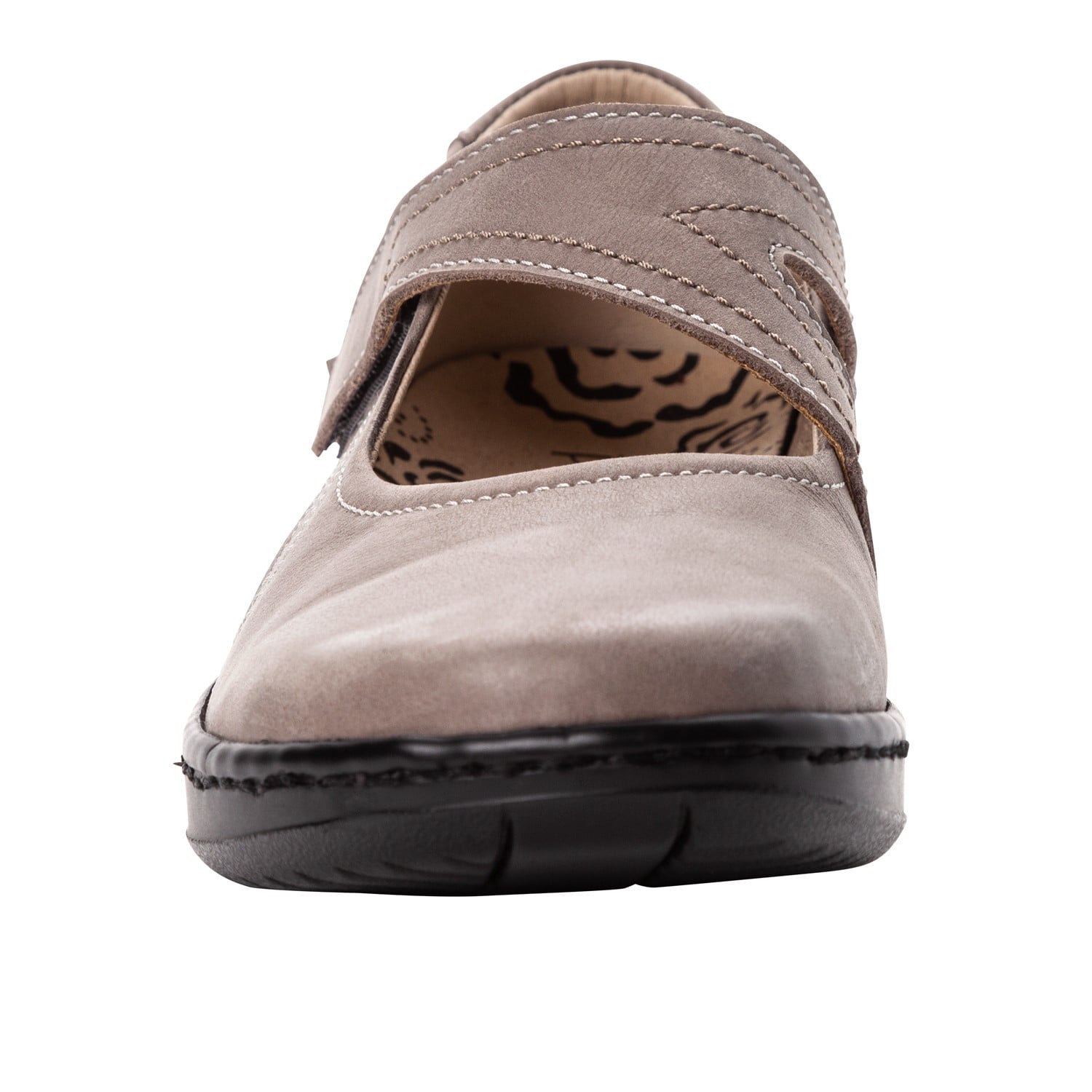 Propet Women's Golda Mary Jane Shoes - Grey - Front
