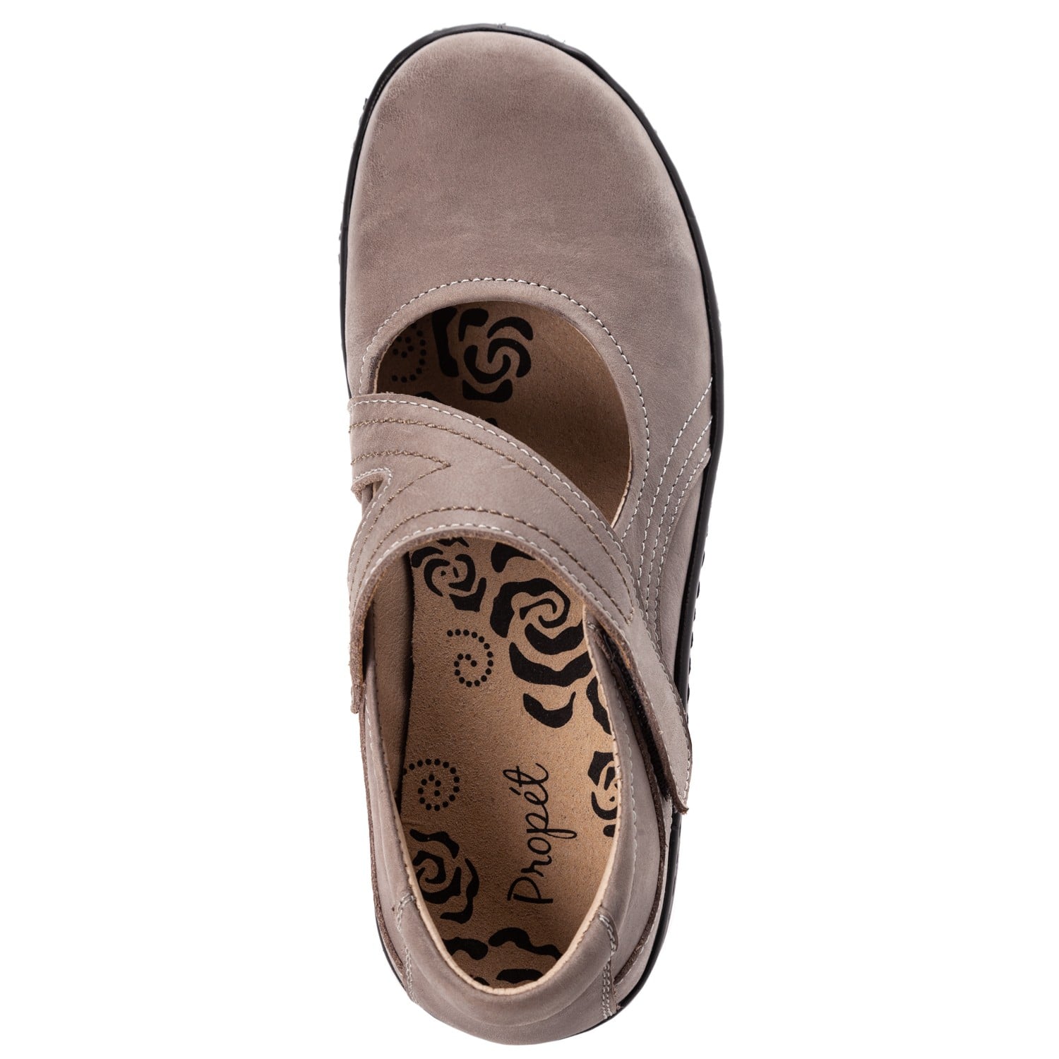 Propet Women's Golda Mary Jane Shoes - Grey - Top