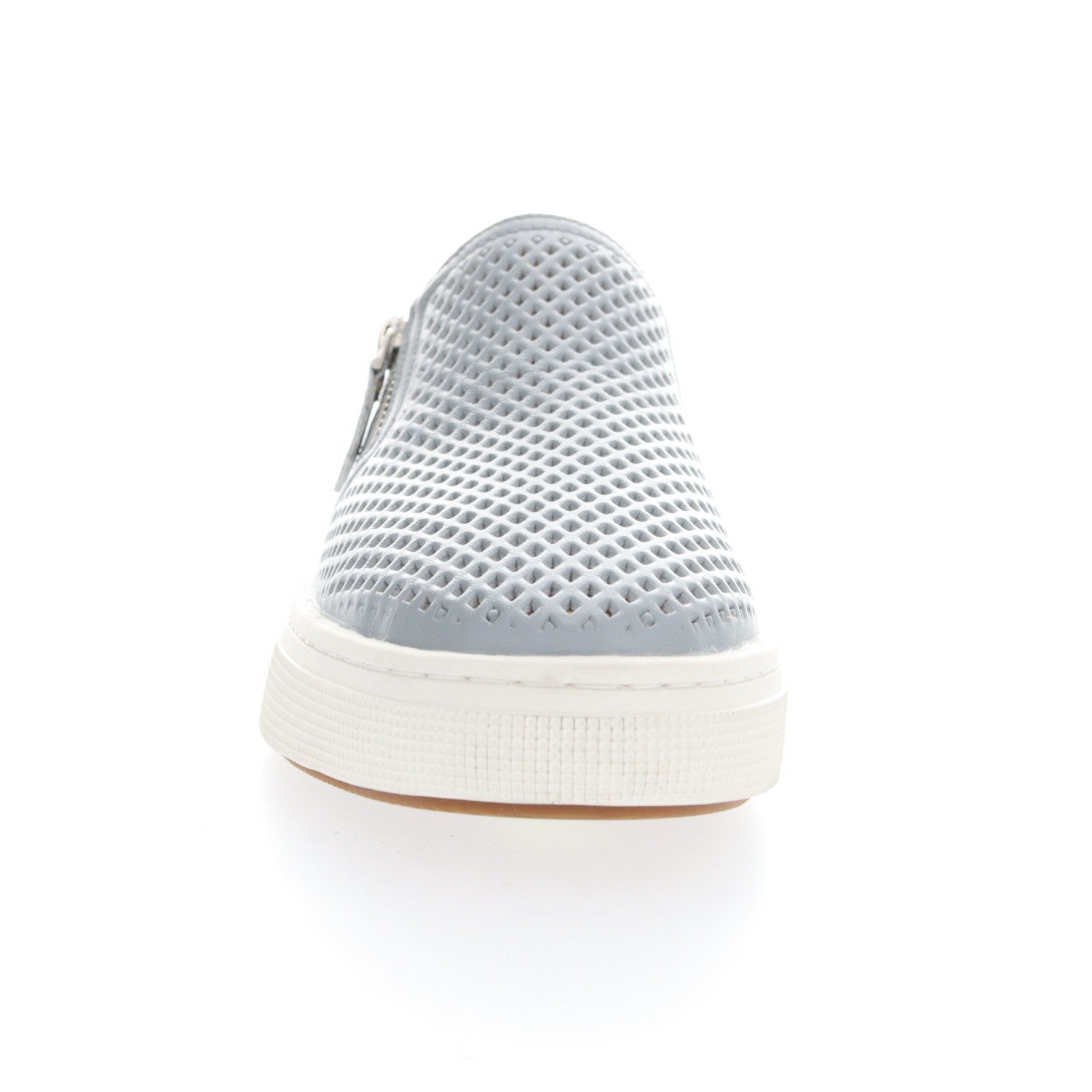Propet Kate Women's Leather Slip On Sneakers - Grey - Front