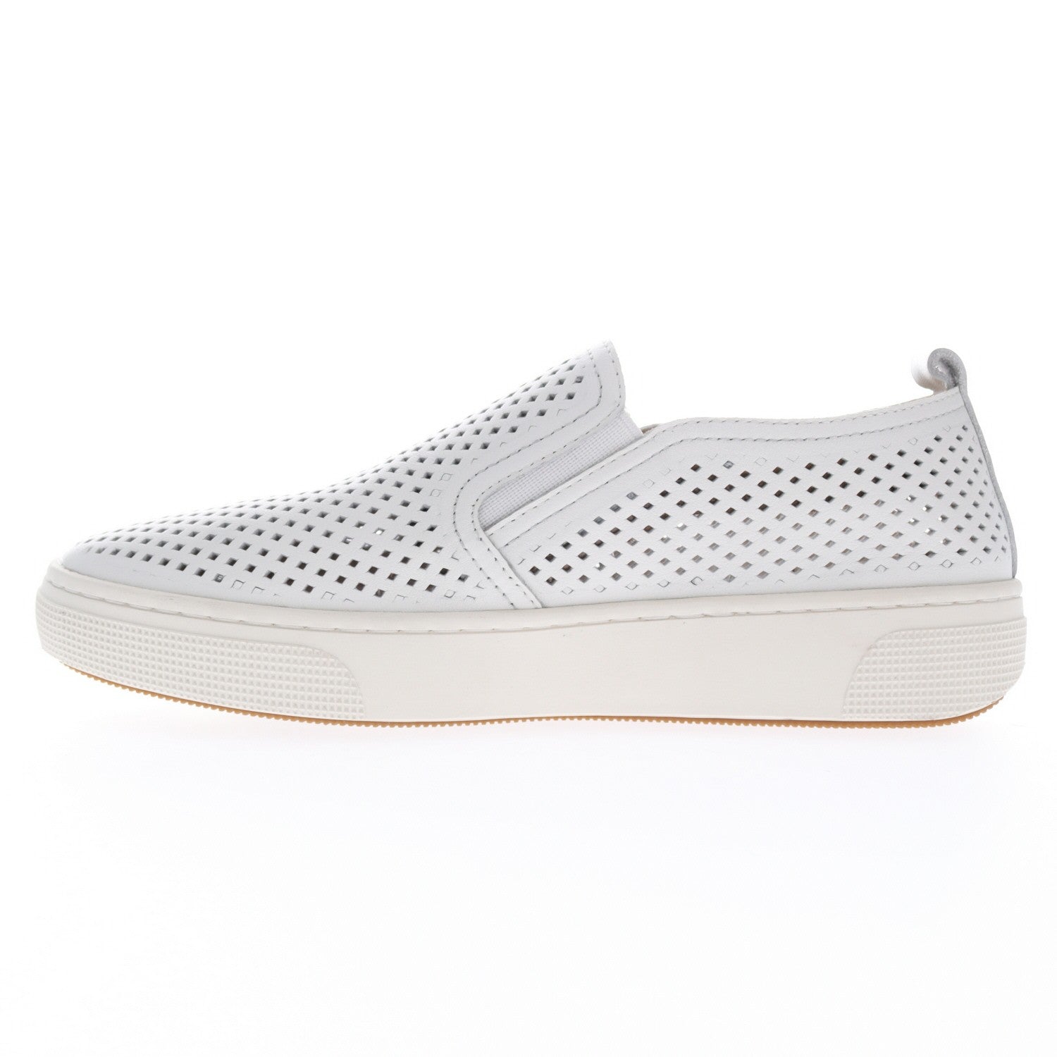 Propet Kate Women's Leather Slip On Sneakers - White - Instep Side